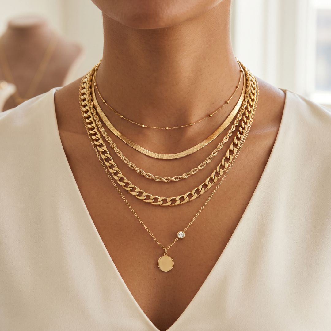 10 Clever Ways to Layer Gold Necklaces Without Tangling Them