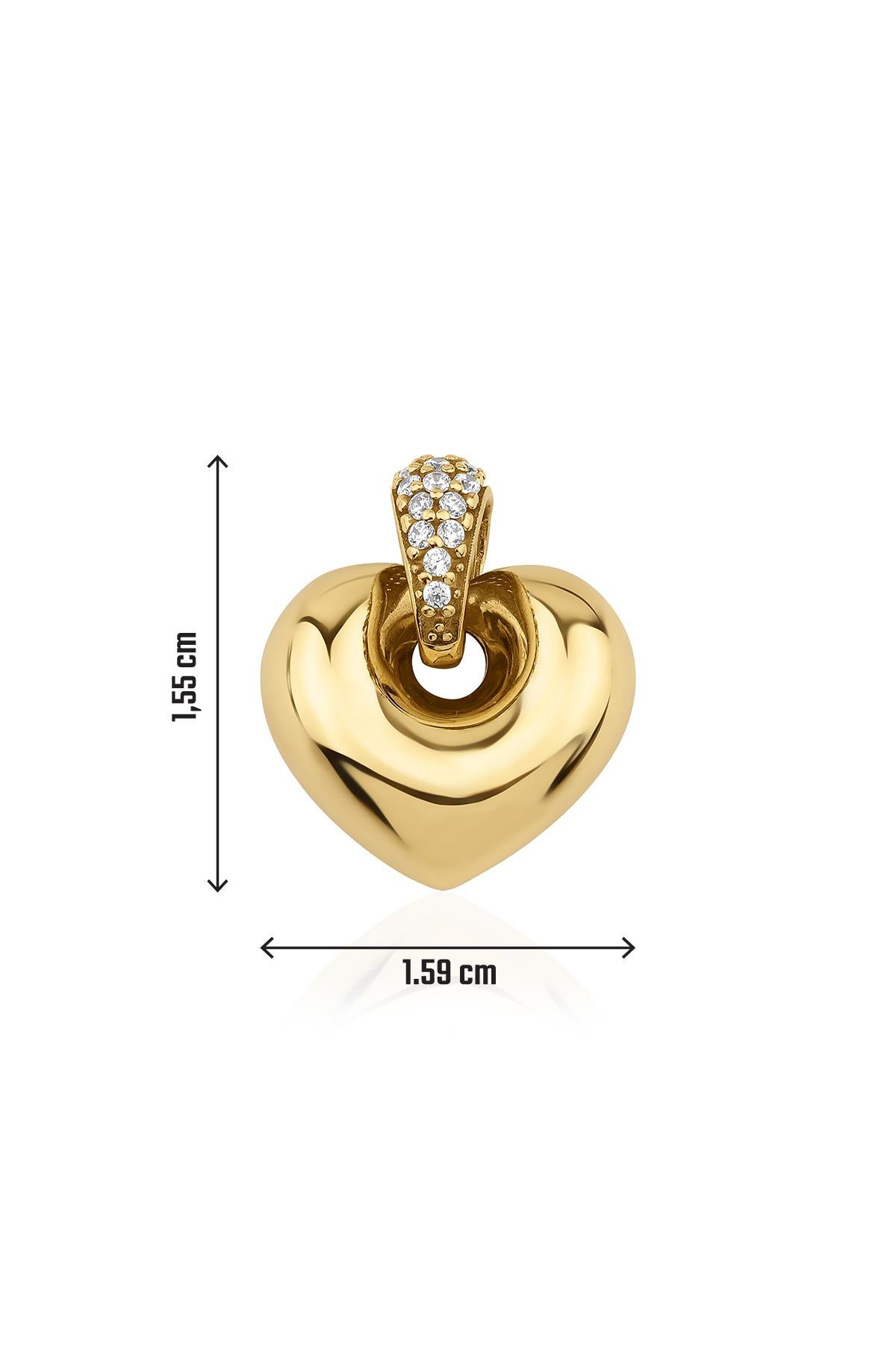 14K Alluring Heart Pendant