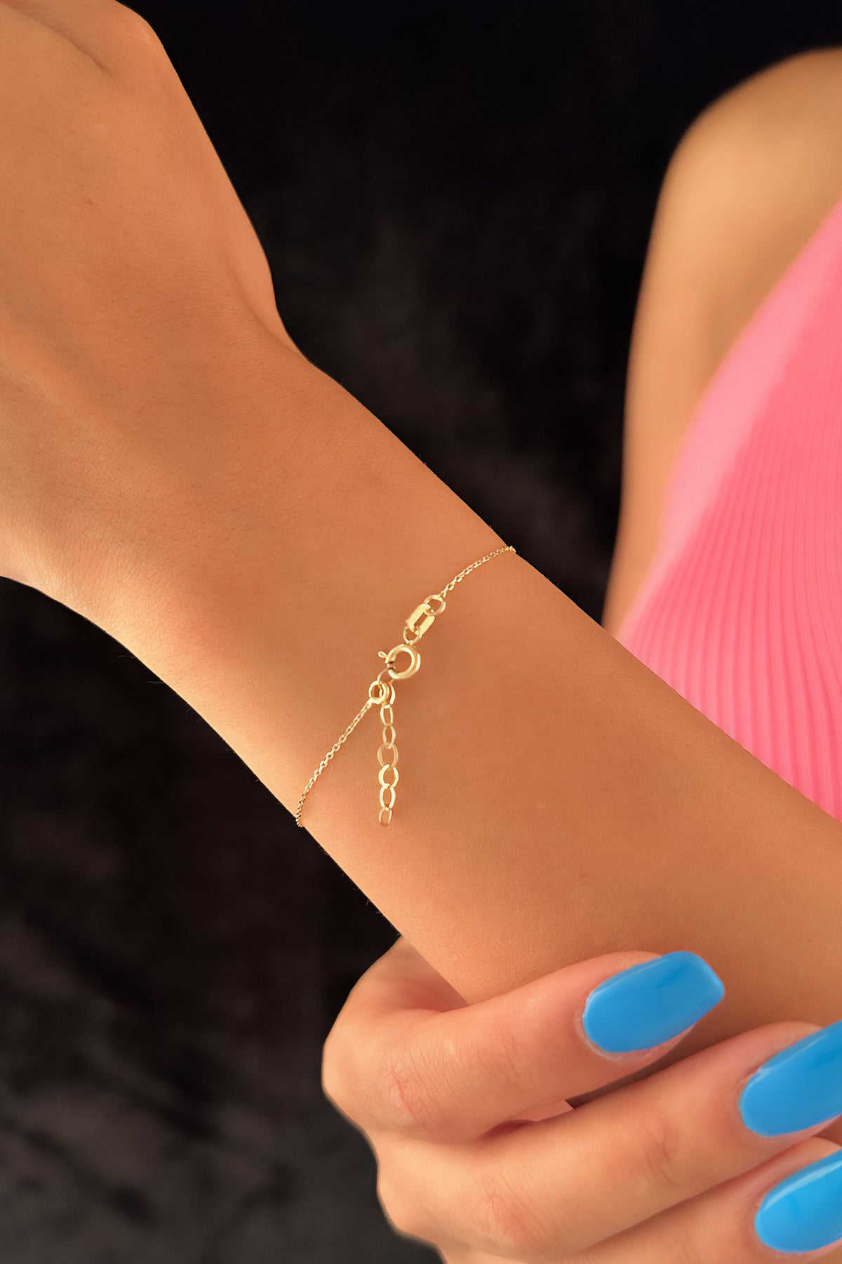 14K Gold 4 Leaf Clover Dorcia Ball Bracelet