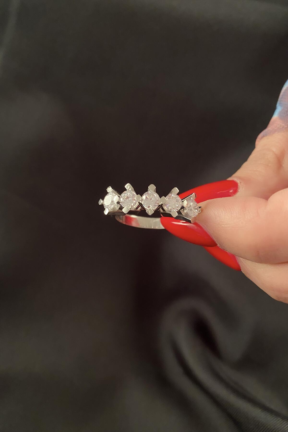 14K Gold 5 Stone Ring 10