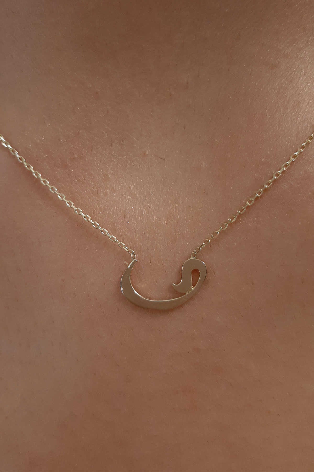 14K Gold Arabic Letter Necklace