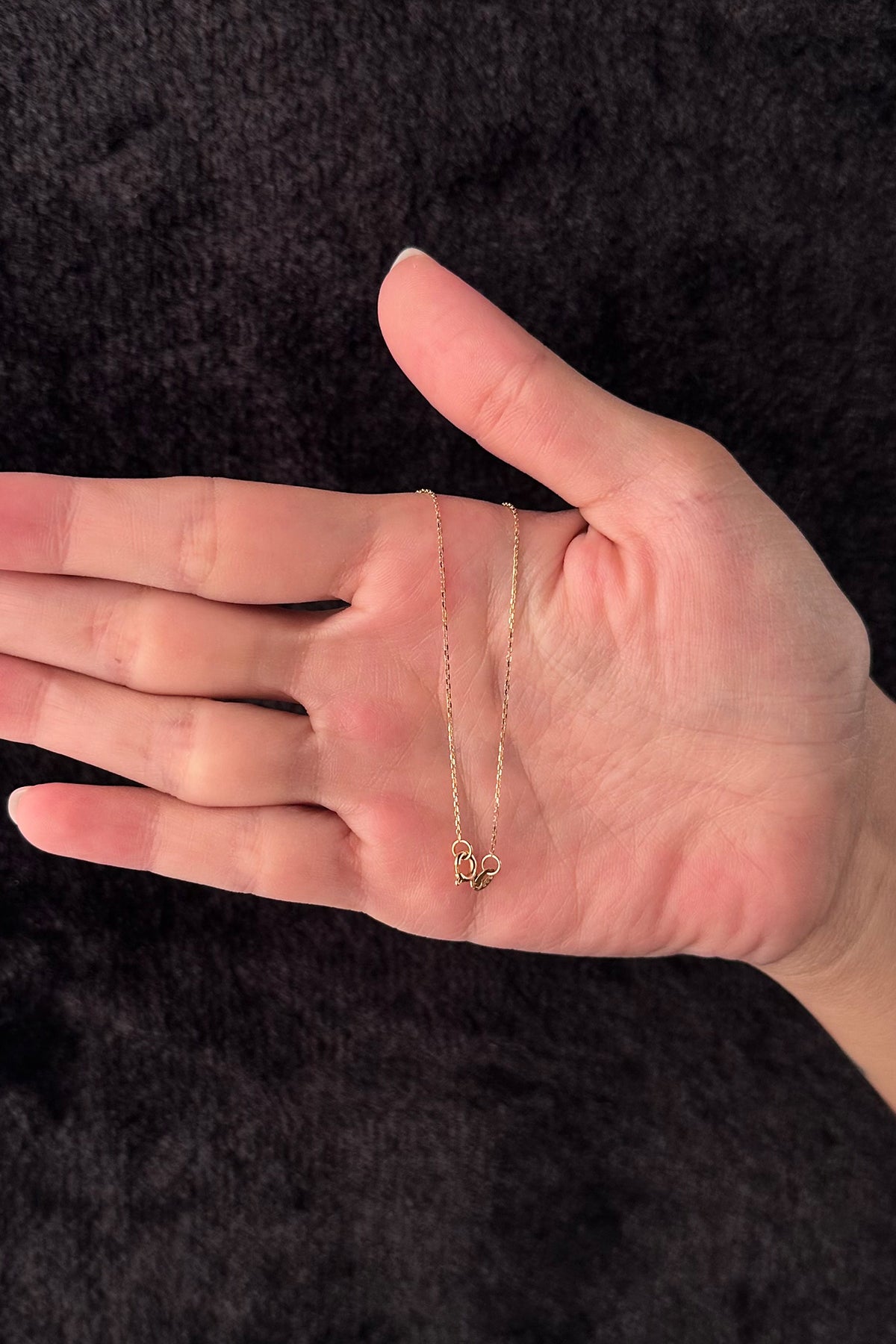 14K Gold Baby Foot Print Necklace