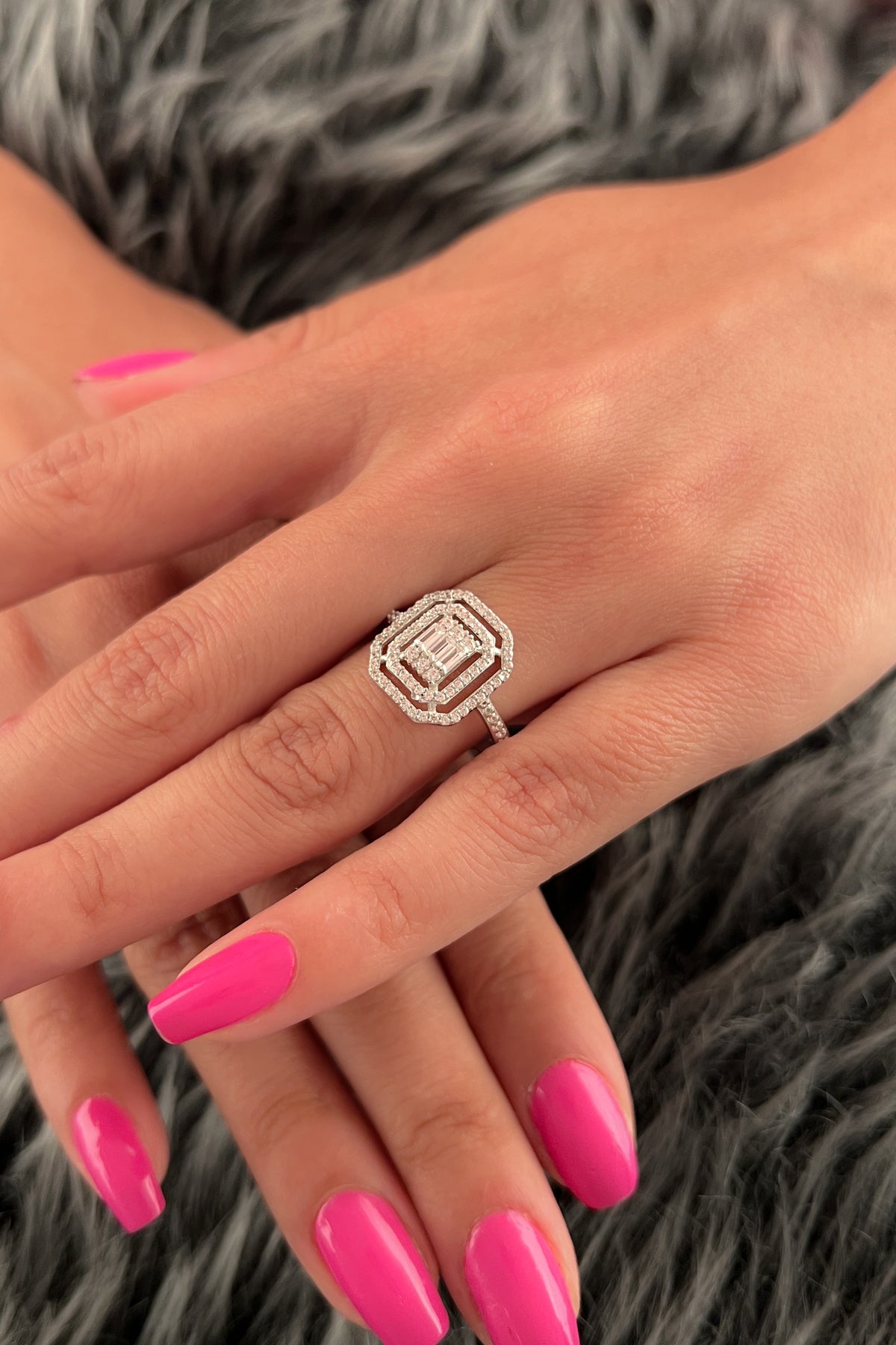 14K Gold Baguette Ring