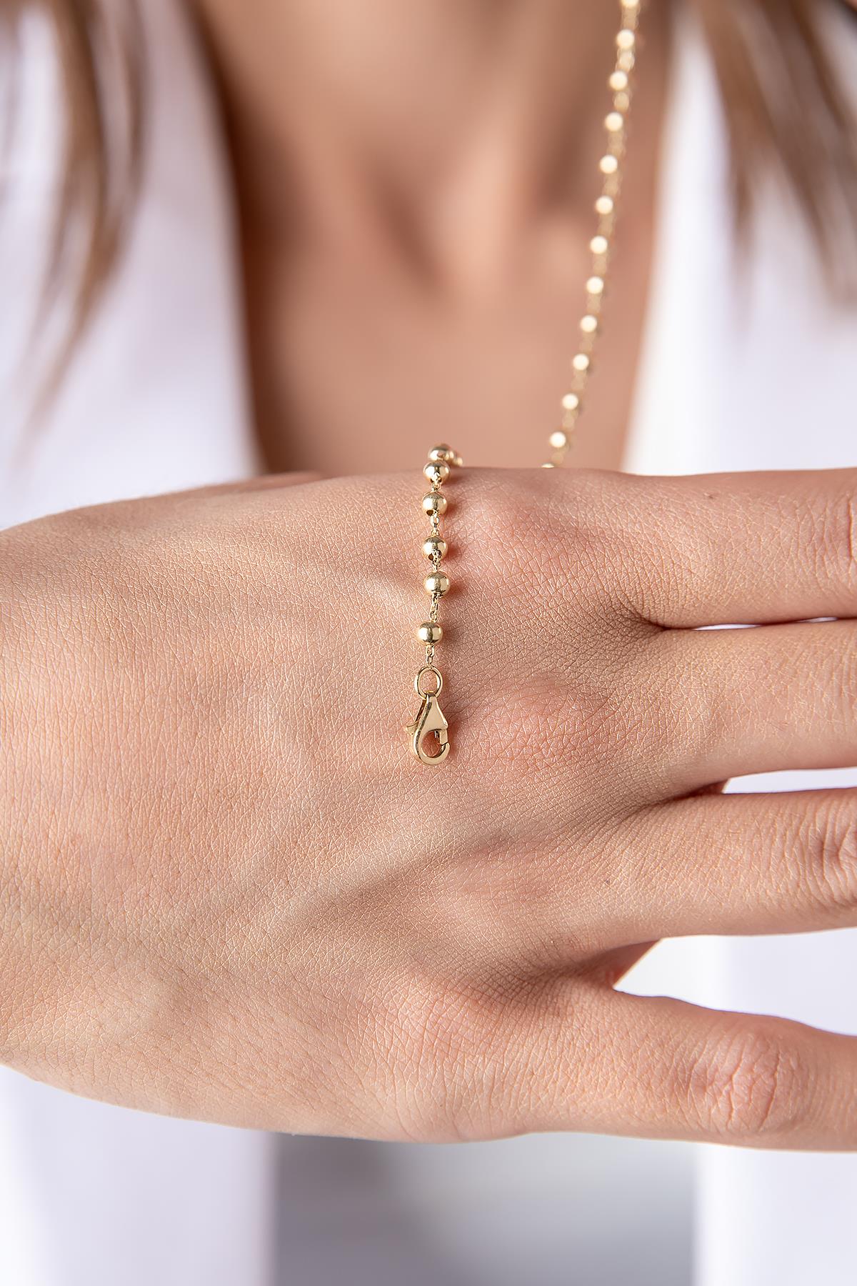 14K Gold Ball Bracelet 2.95 mm