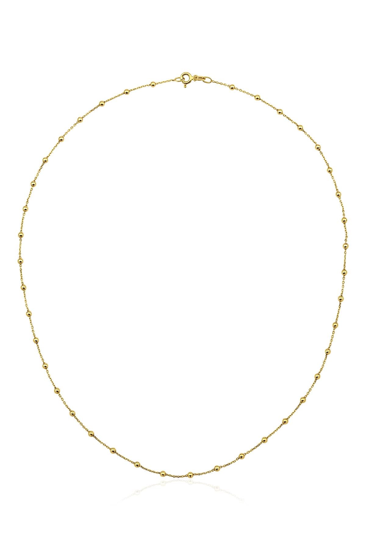 14K Gold Ball Chain