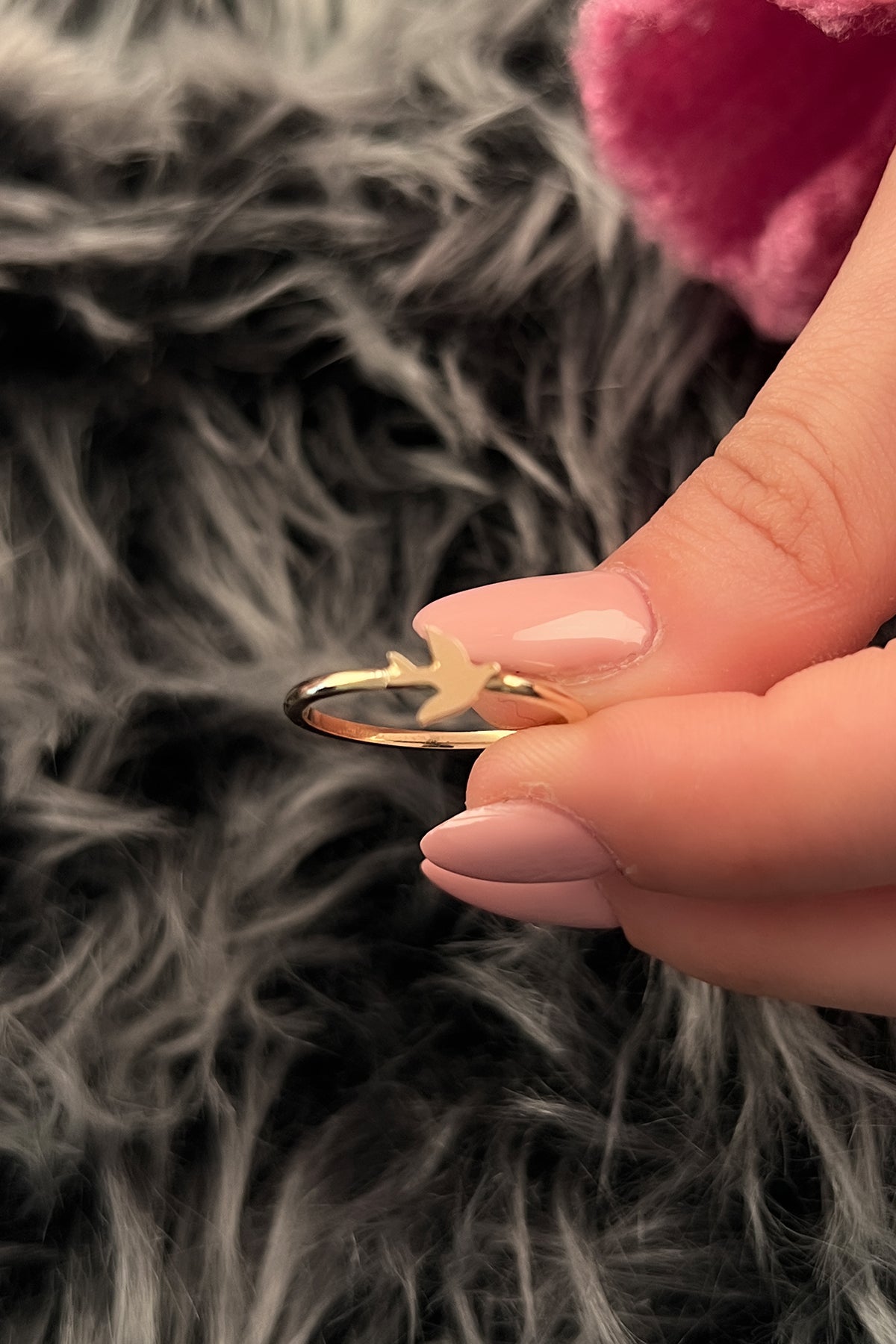 14K Gold Bird Shaped Ring