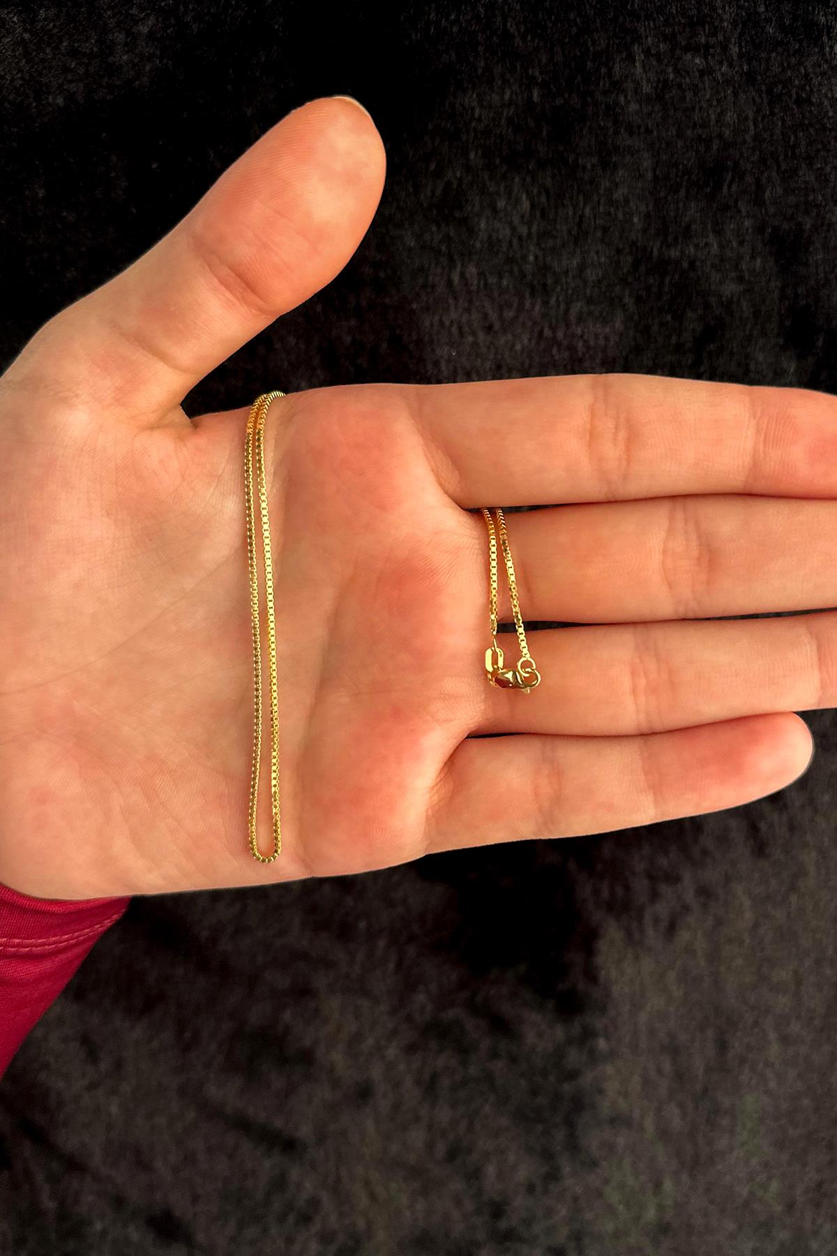 14K Gold Box Chain 0.041 inch