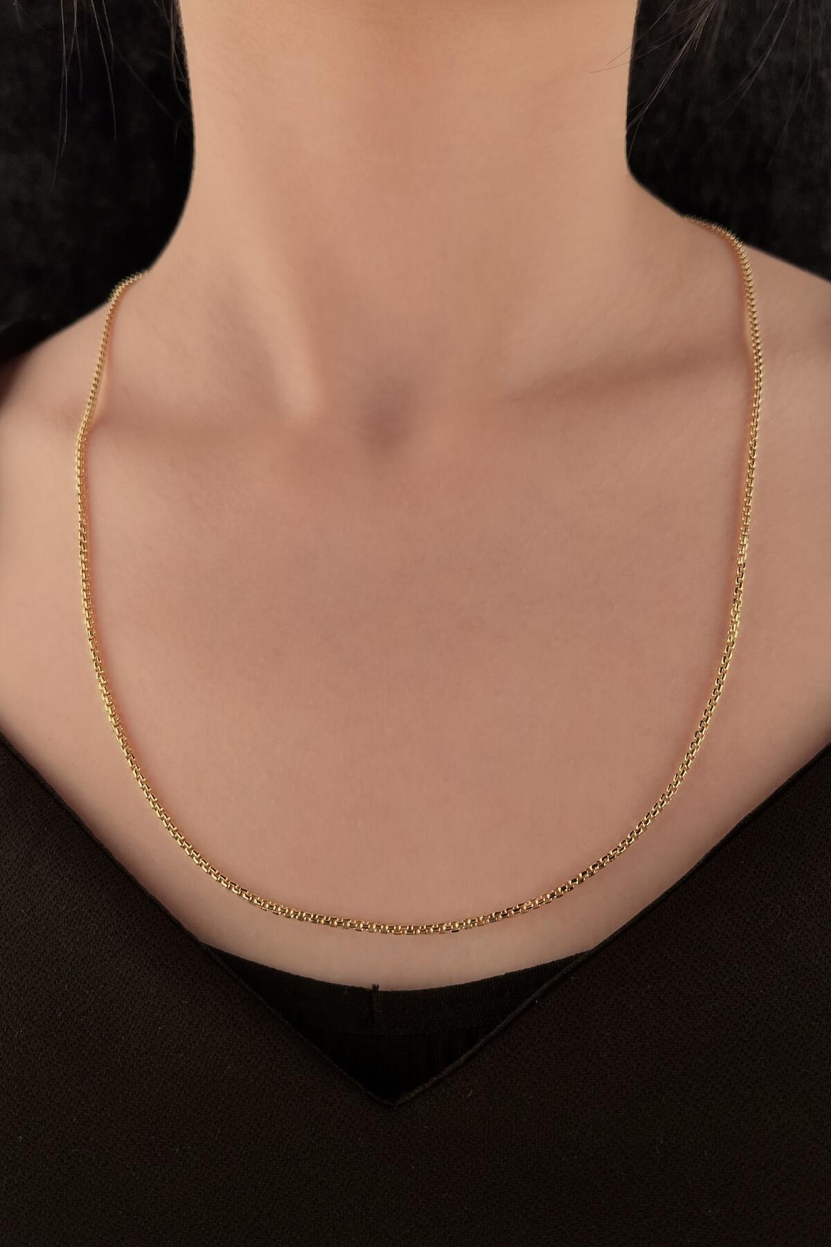 14K Gold Box Chain