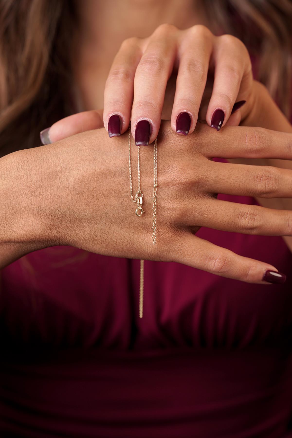 14K Gold Butterfly Hand Chain