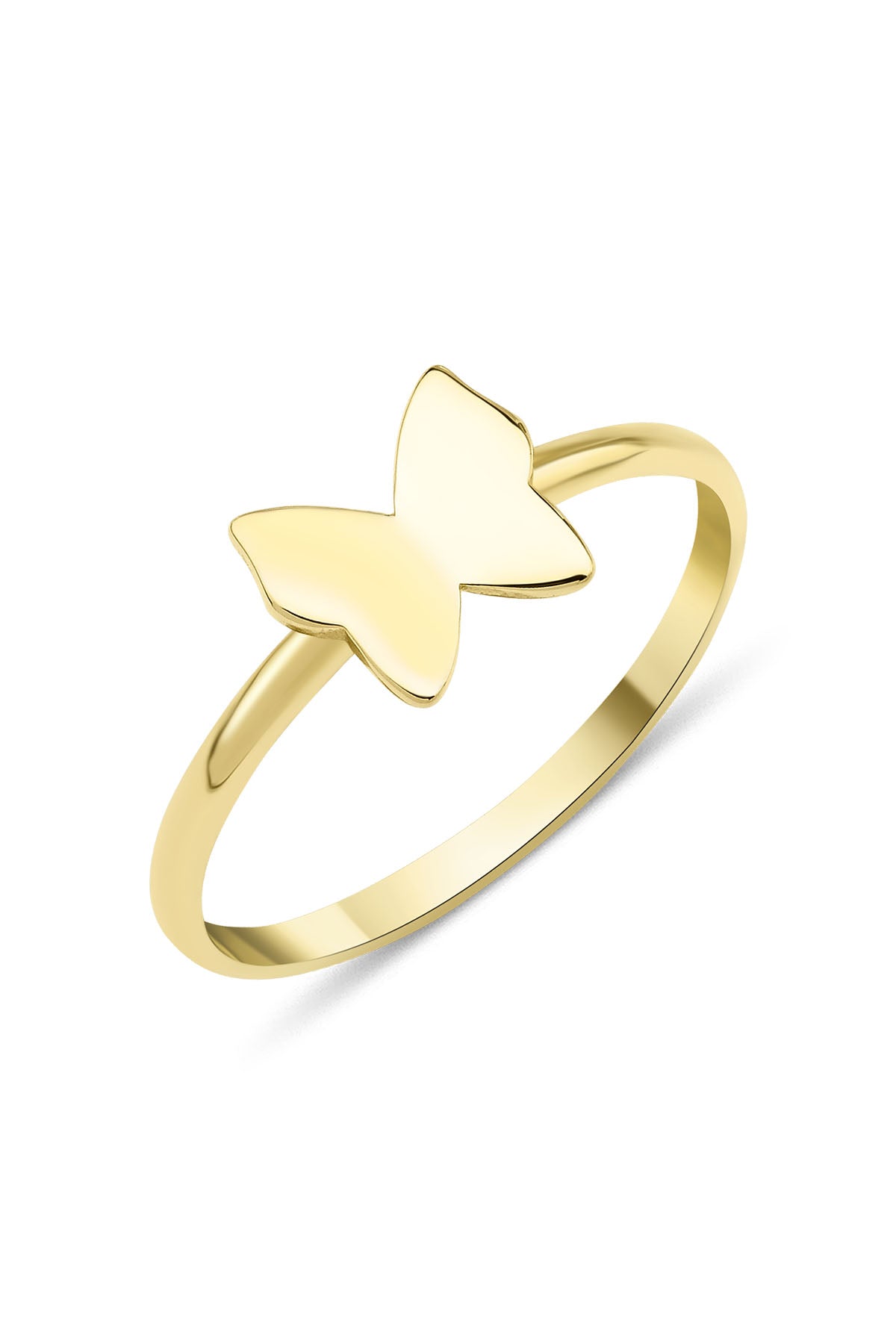 14K Gold Butterfly Shaped Ring