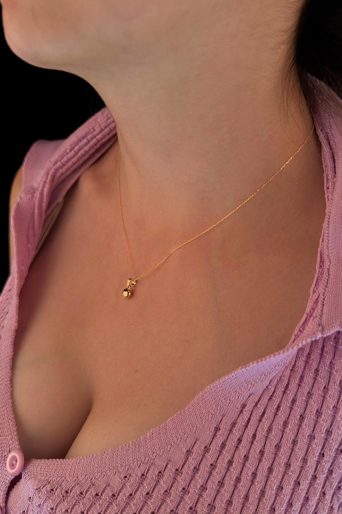 14K Gold Cable Heart Necklace