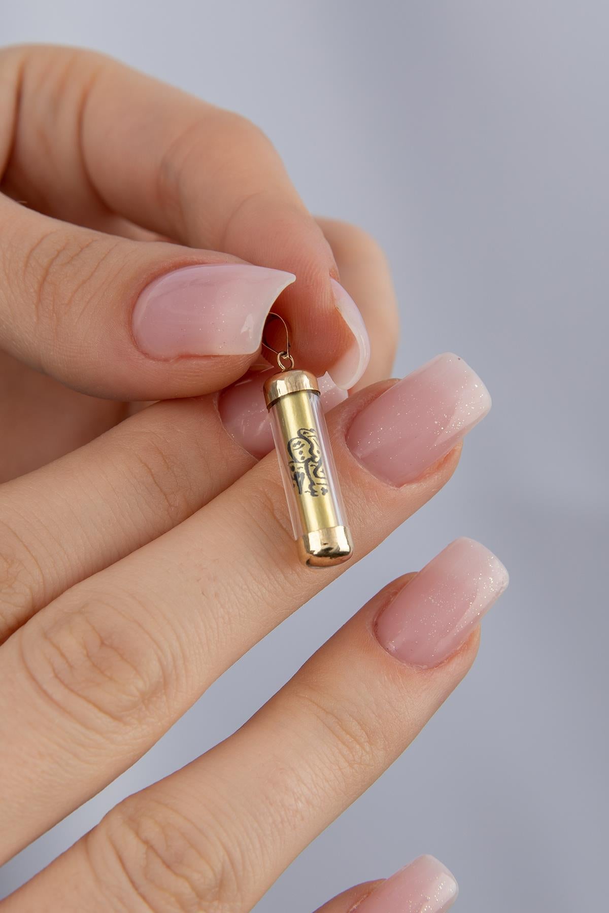 14K Solid Gold Cevsen Charm
