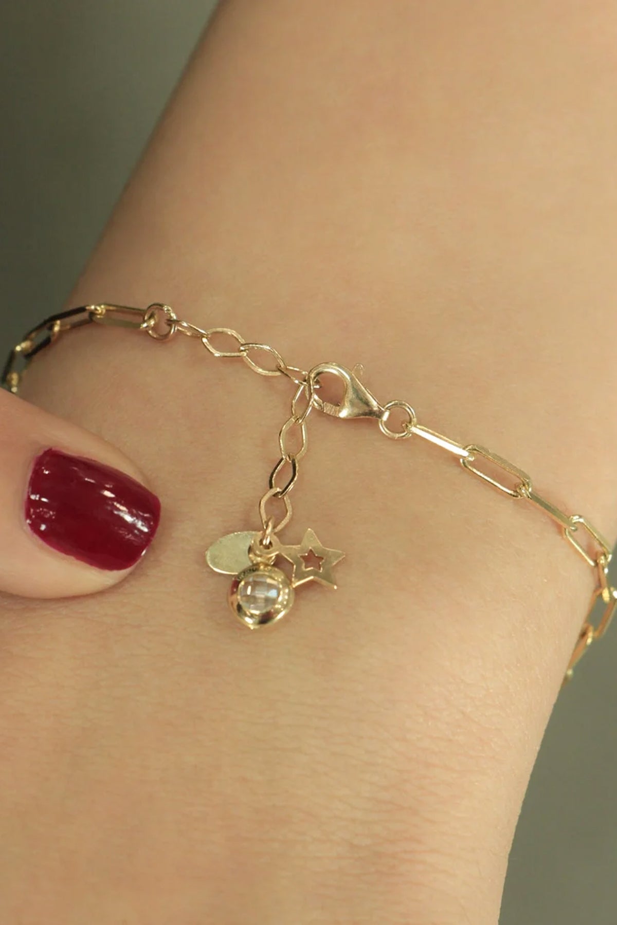 14K Gold Charm Bracelet