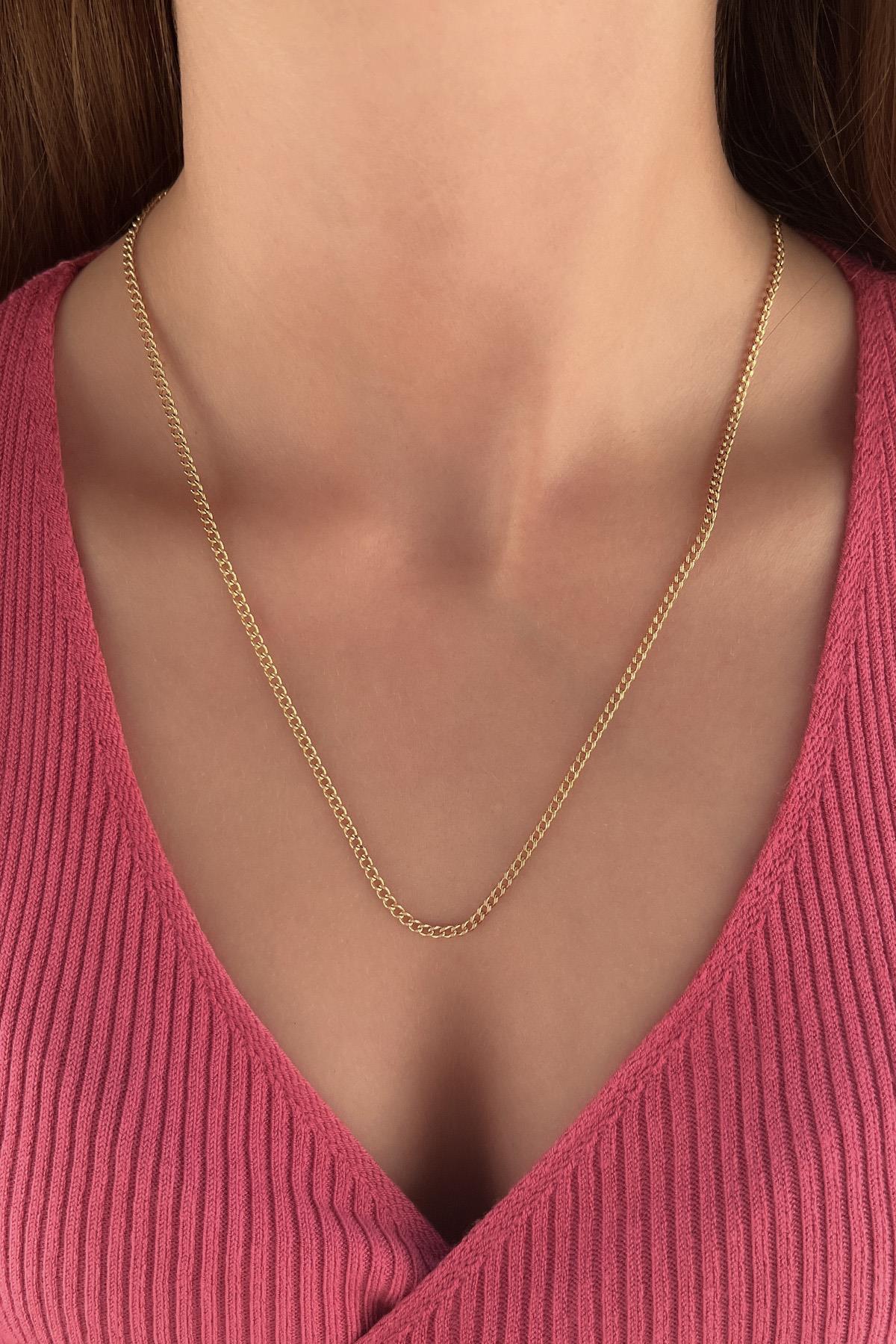 14K Gold Classic Curb Link Chain