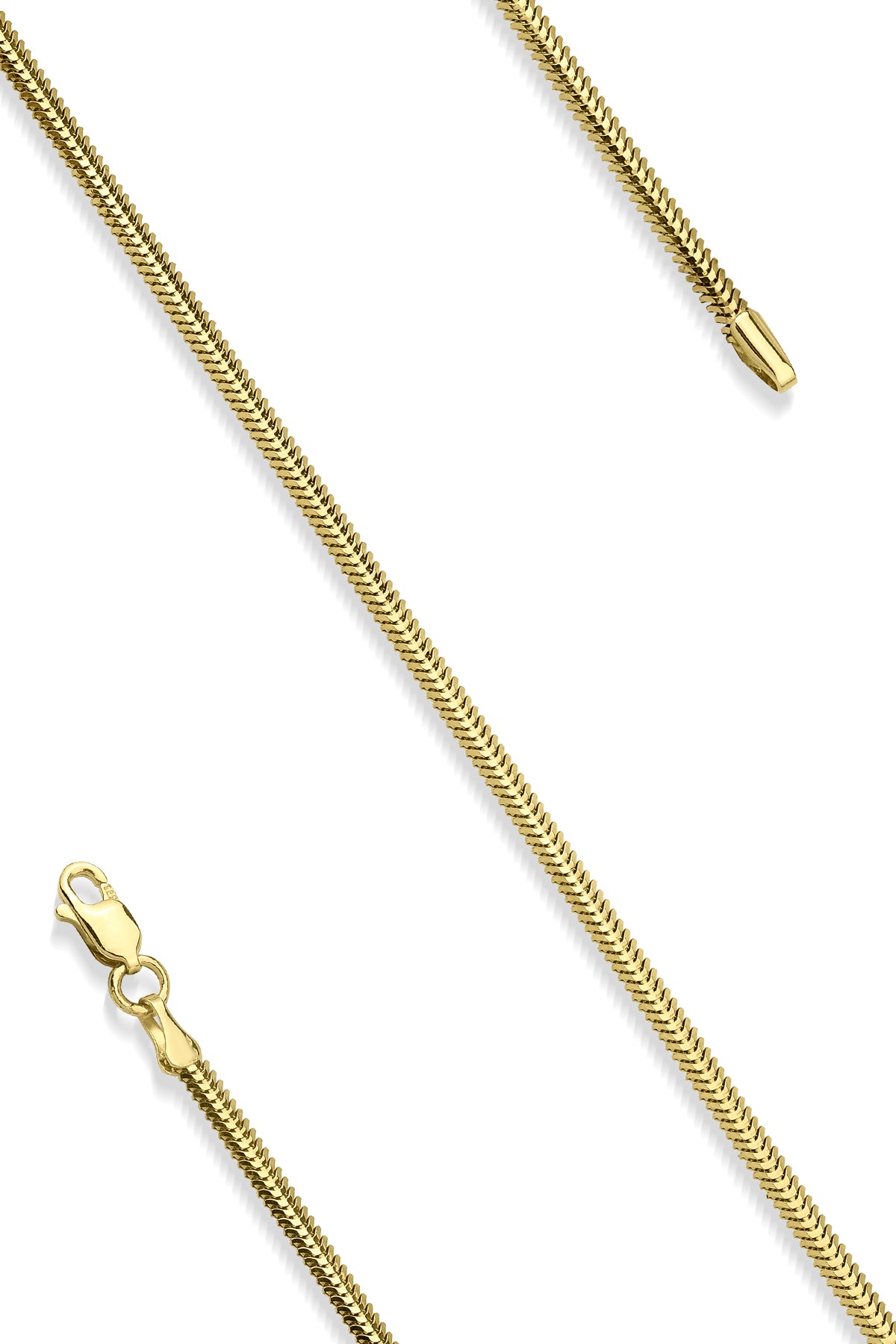 14K Gold Classic Snake Bracelet 2