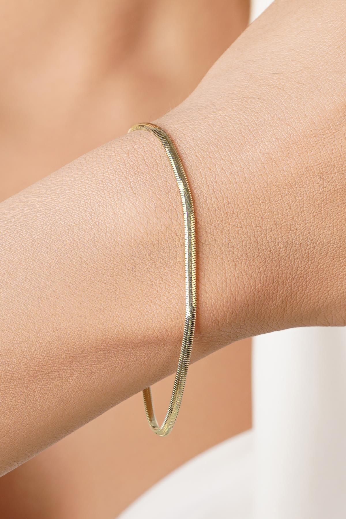 14K Gold Classic Snake Chain Set (Bracelet - Chain)