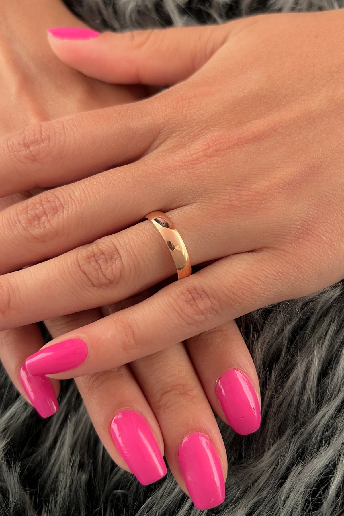 14K Solid Gold Classic Women's Band Ring