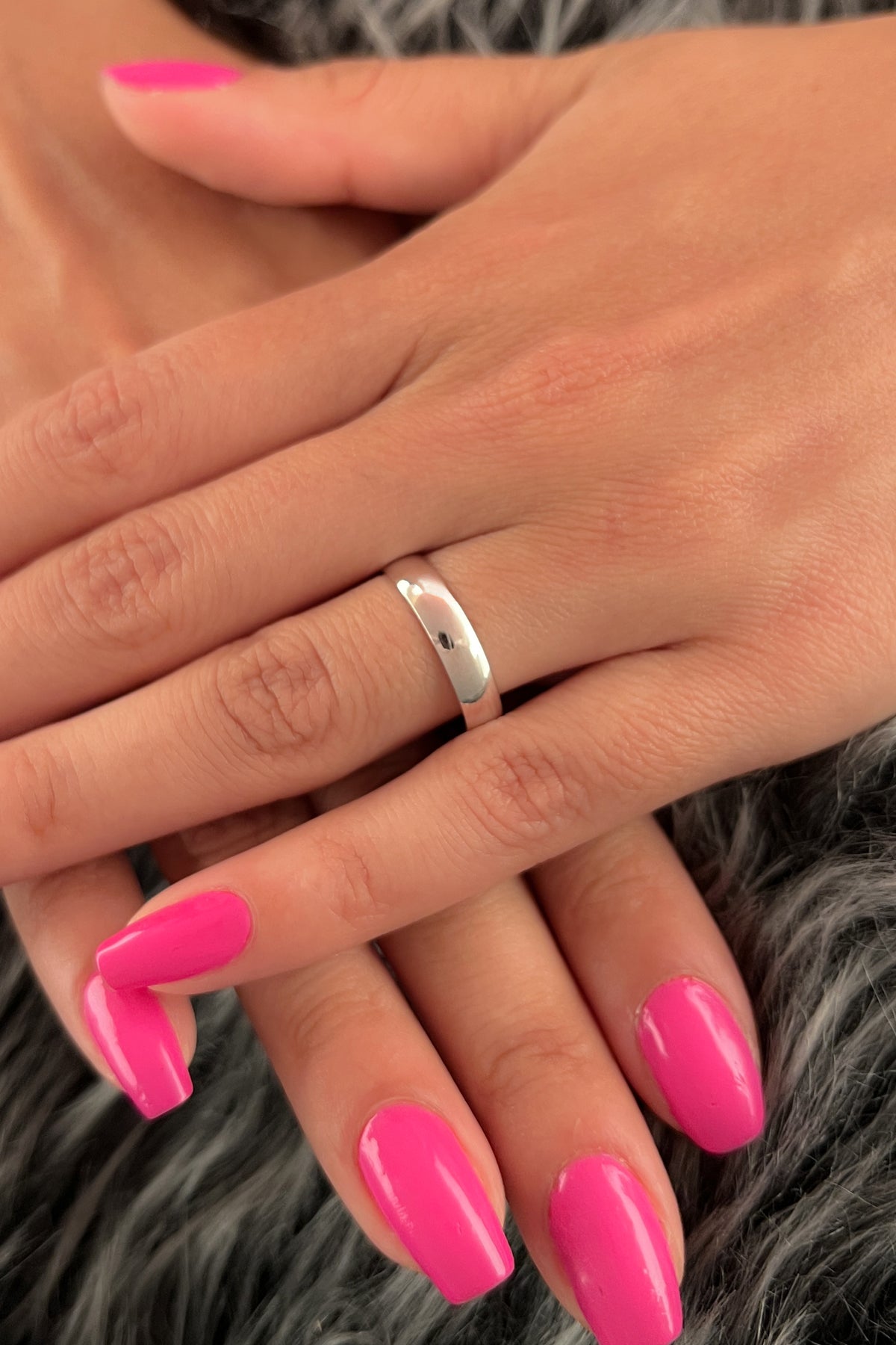 14K Solid Gold Classic Women's Band Ring