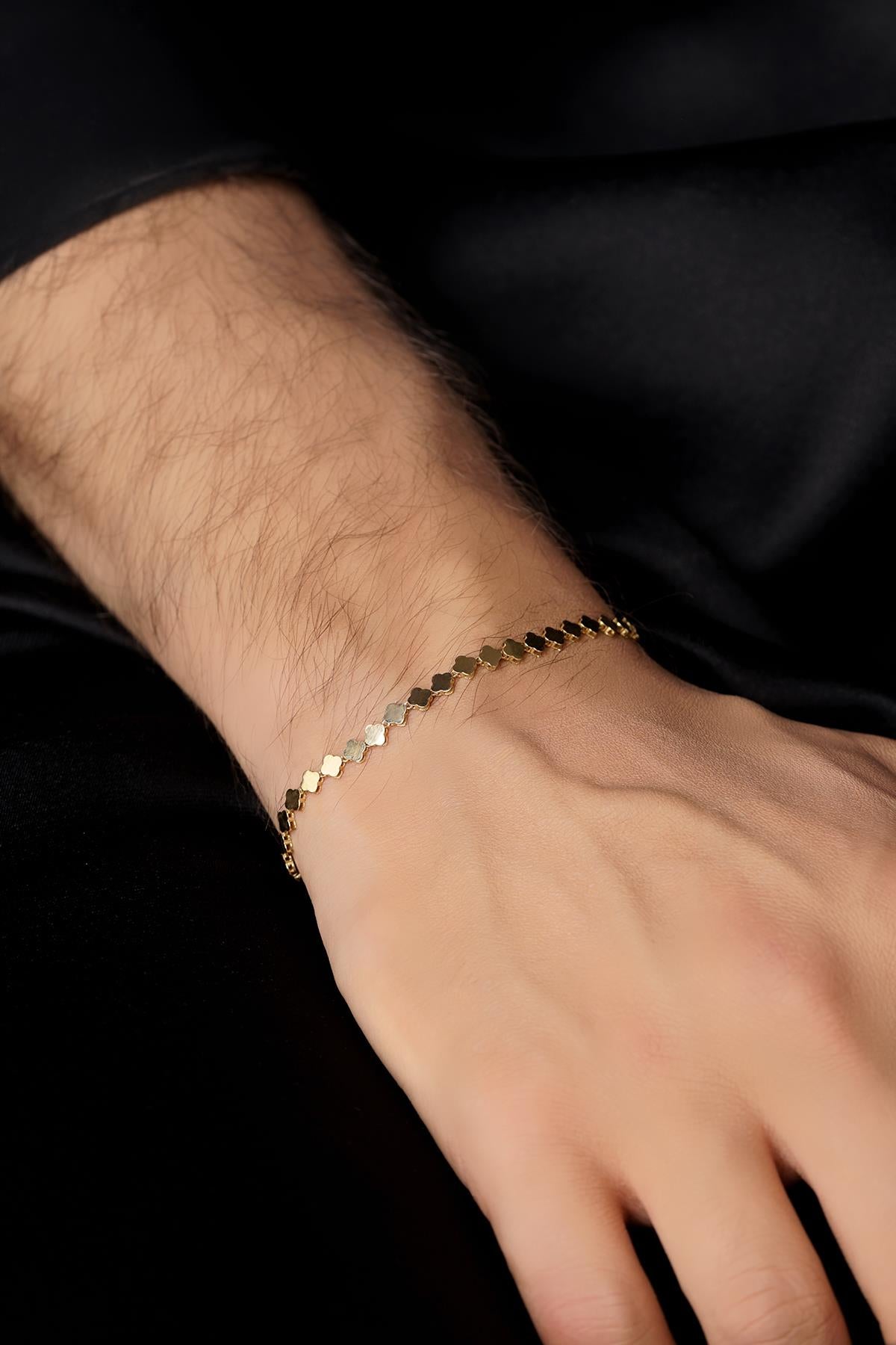 14K Gold Clover Series Bracelet