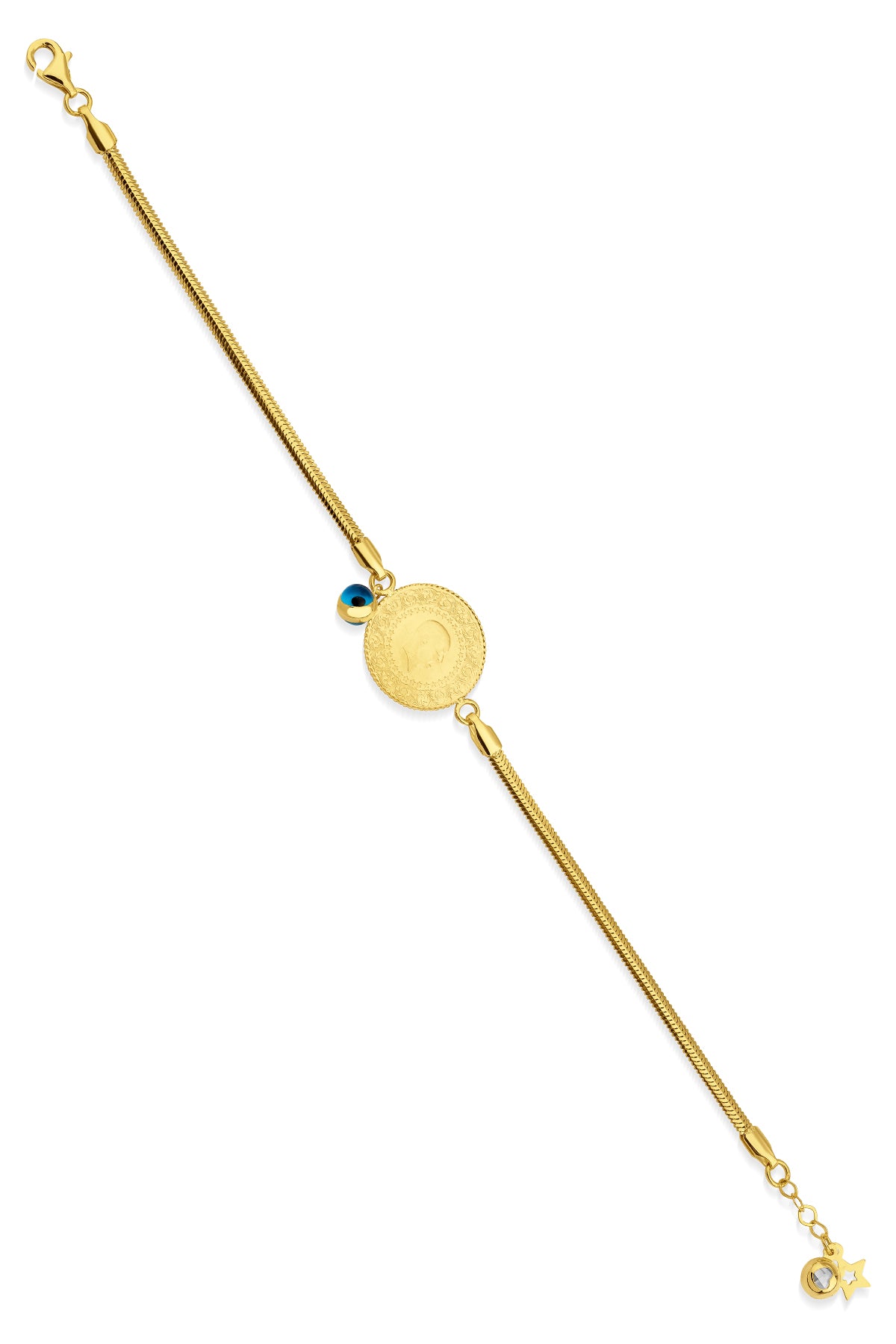 14K Gold Coin Bracelet 2