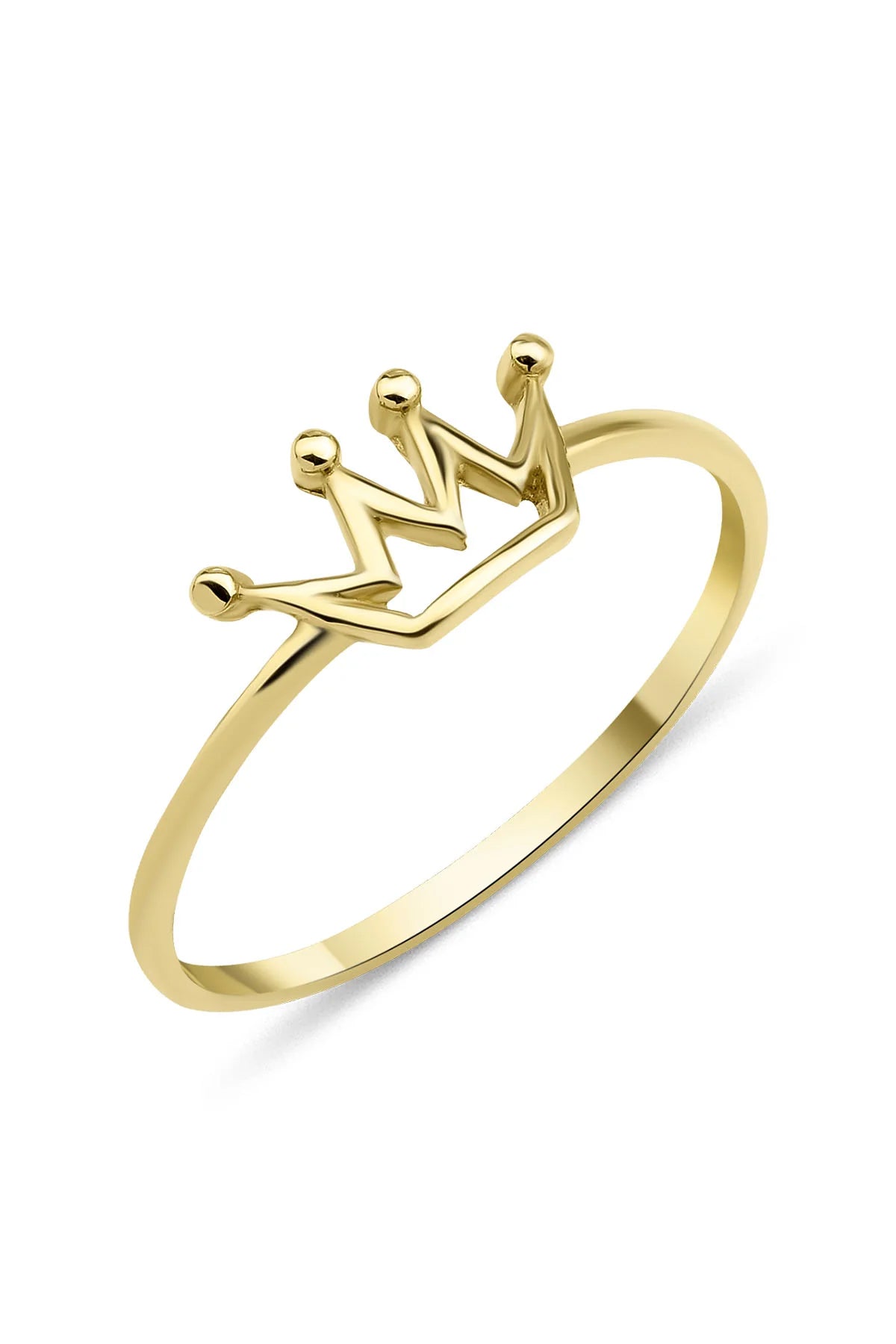 14K Gold Crown Ring