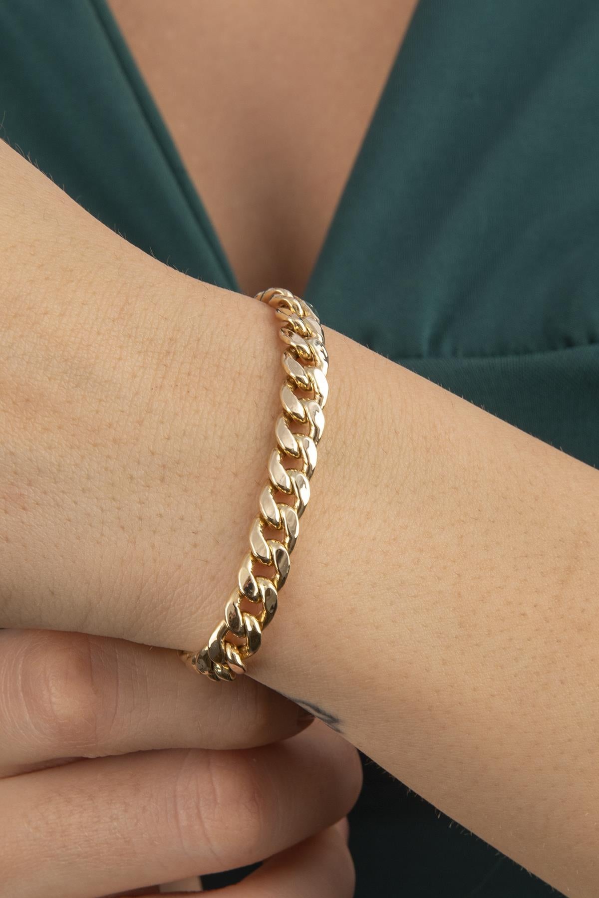 14K Gold Cuban Bracelet