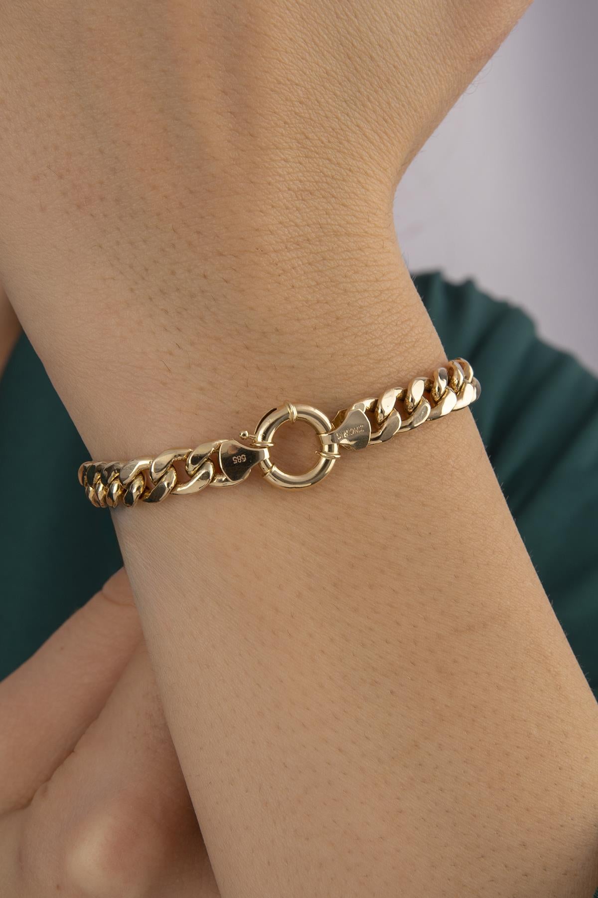 14K Gold Cuban Bracelet