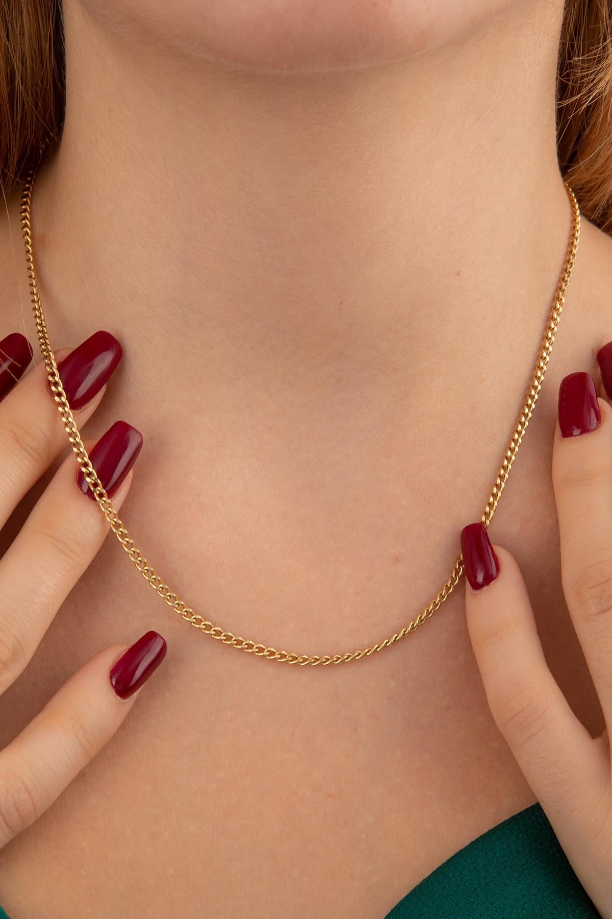 14K Gold Cuban Curb Link Chain 0.90 inch