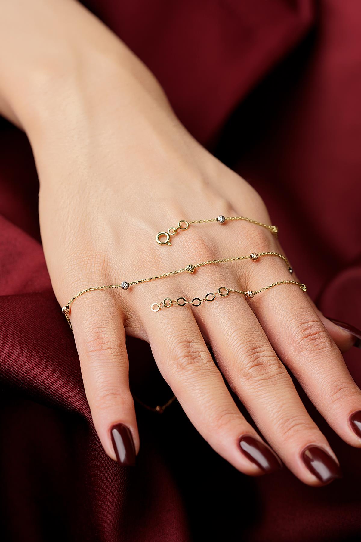 14K Gold Dorica Ball Necklace