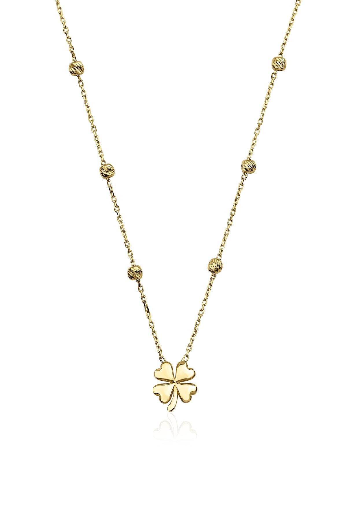 14K Gold Dorica Clover Necklace