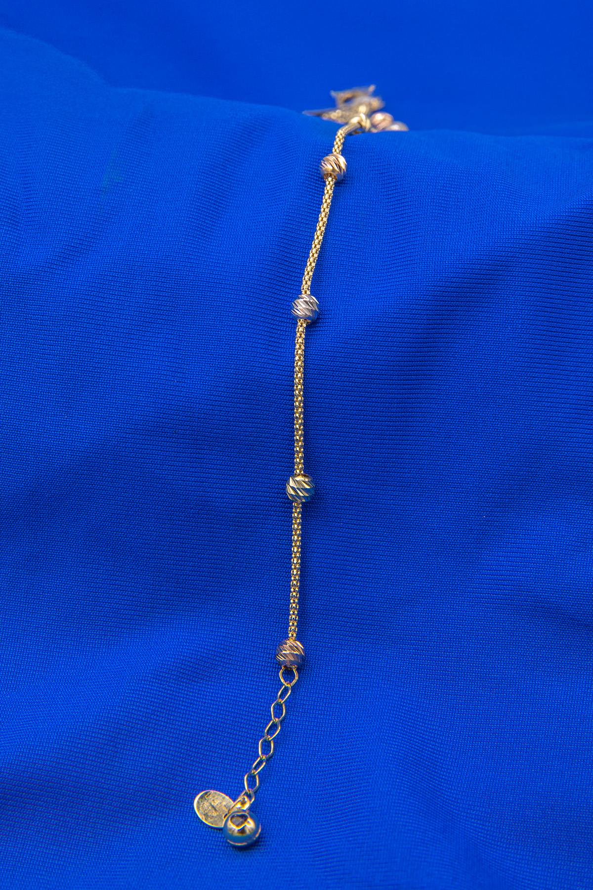 14K Gold Dorica Popcorn Bracelet