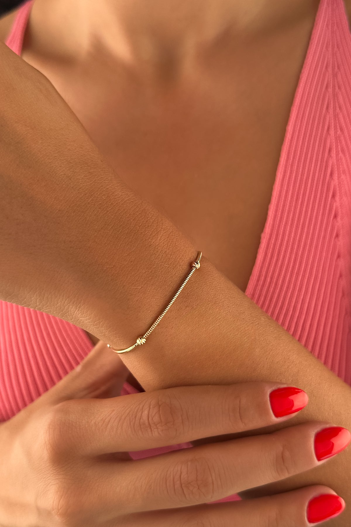 14K Gold Dorica Sparkling Chain Bracelet