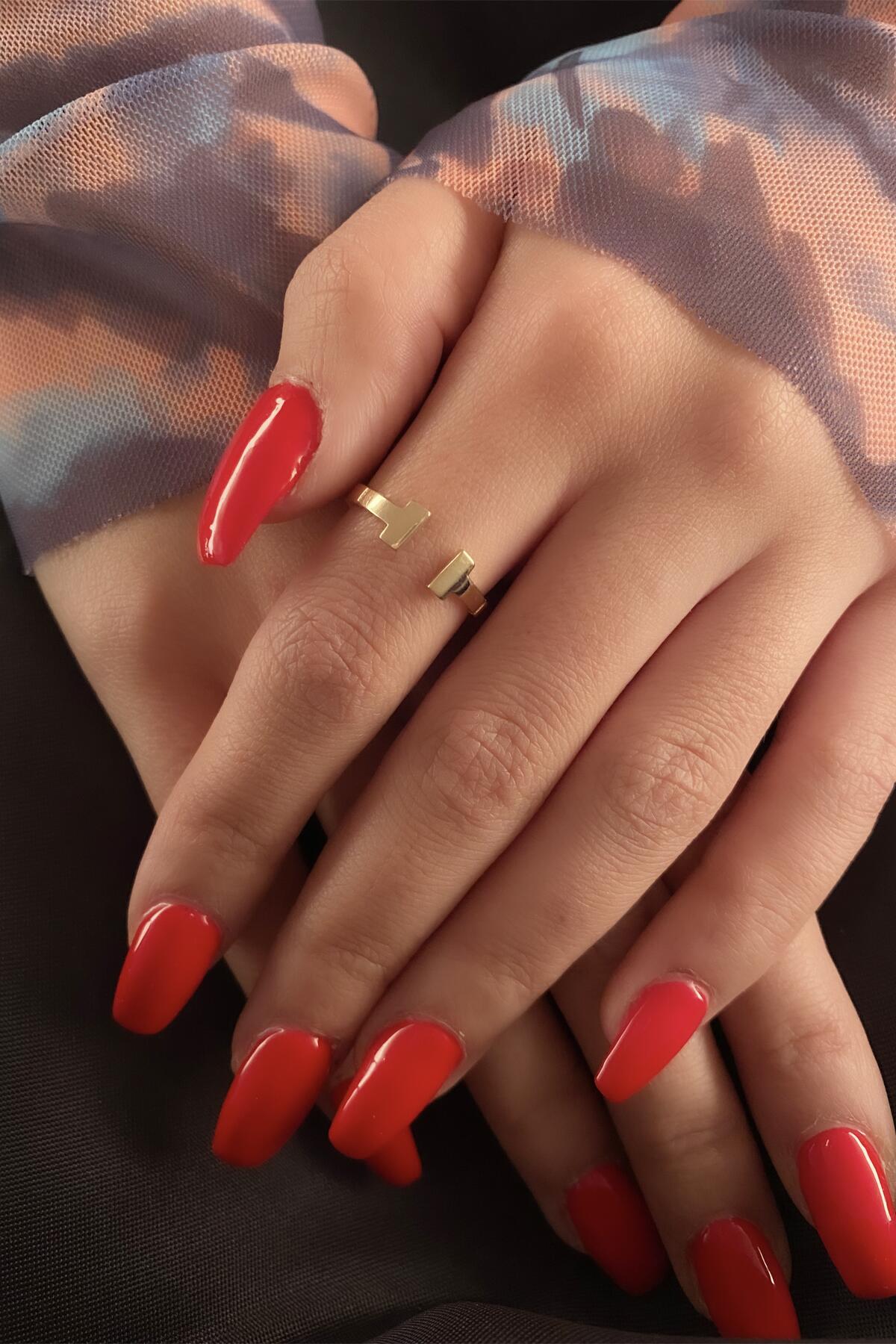 14K Gold Double Rectangle Ring