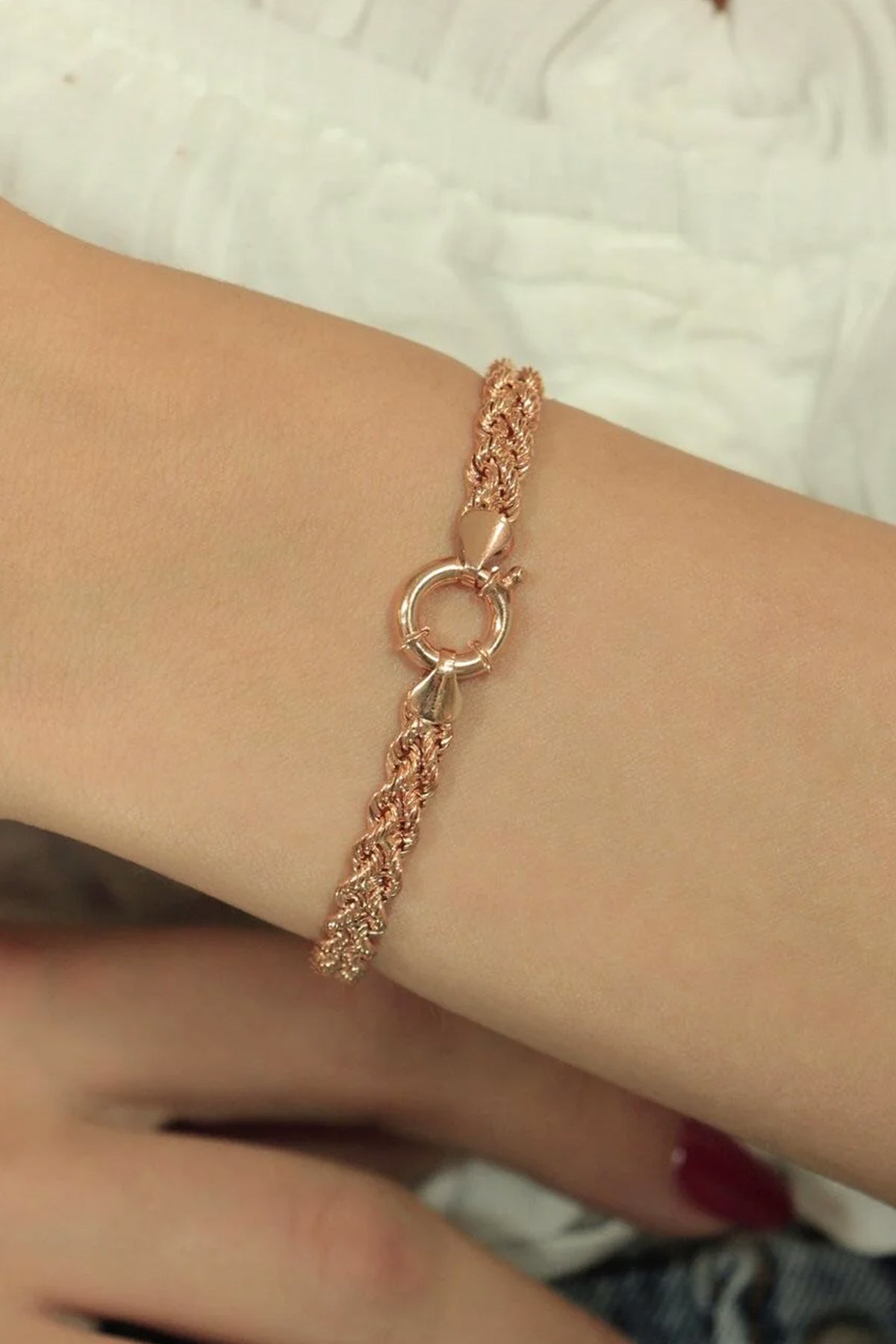 14K Gold Double Rope Bracelet 2