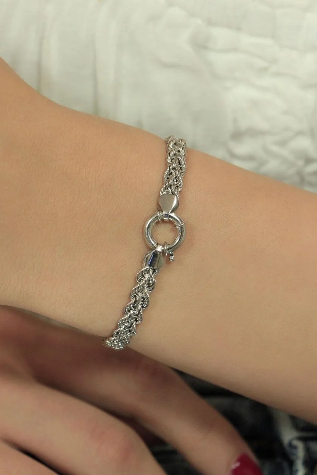 14K Gold Double Rope Bracelet 2