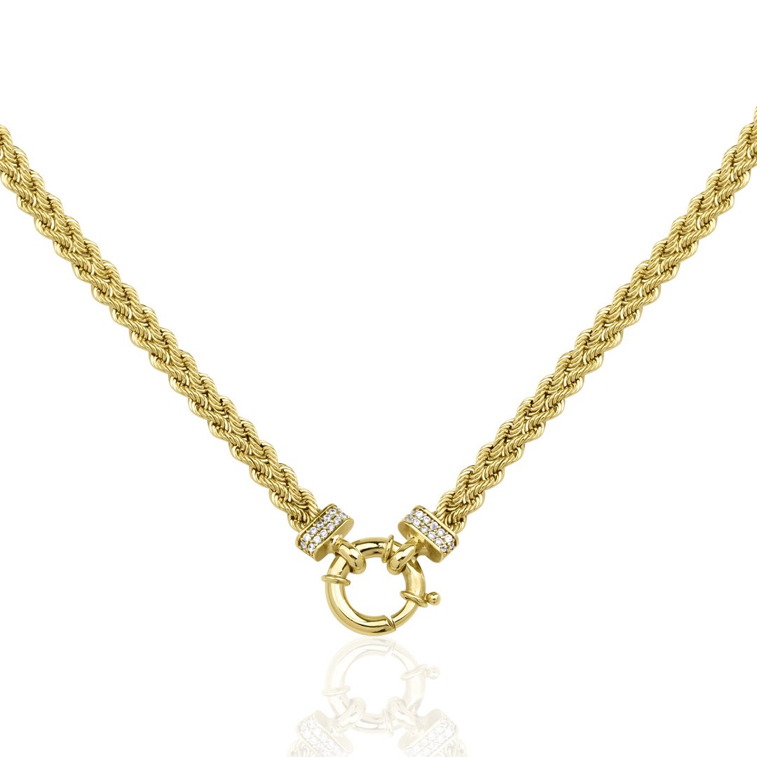 14K Gold Double Row Rope Chain