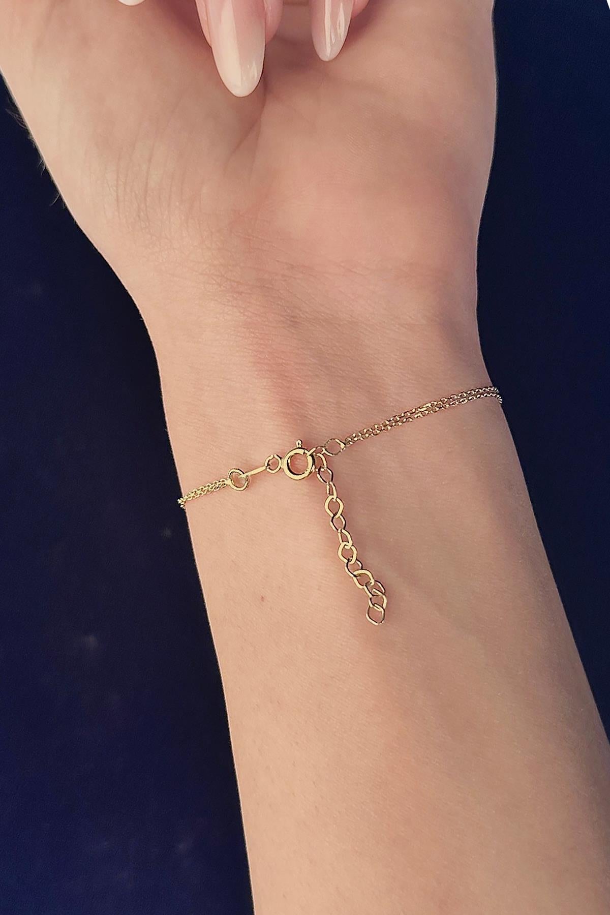 14K Gold Dragonfly Bracelet