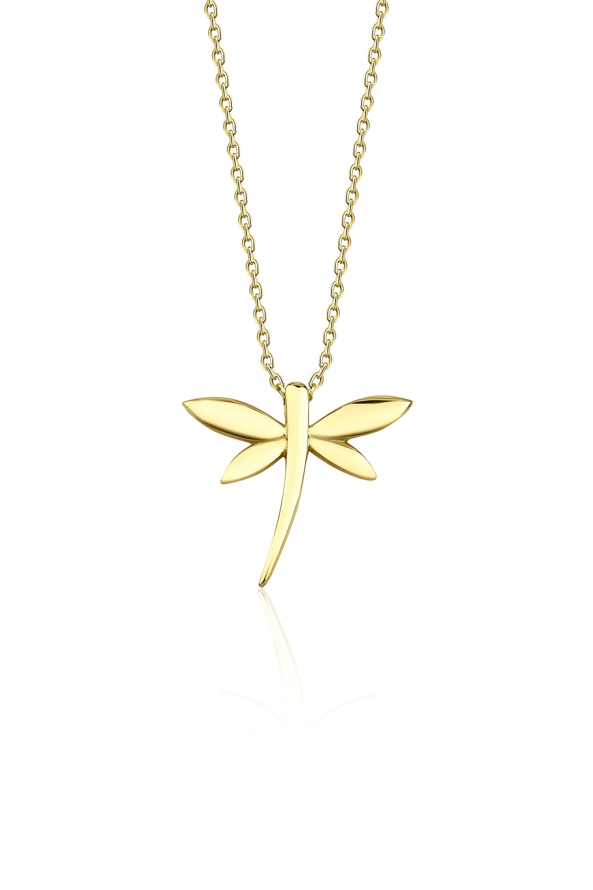 14K Gold Dragonfly Necklace
