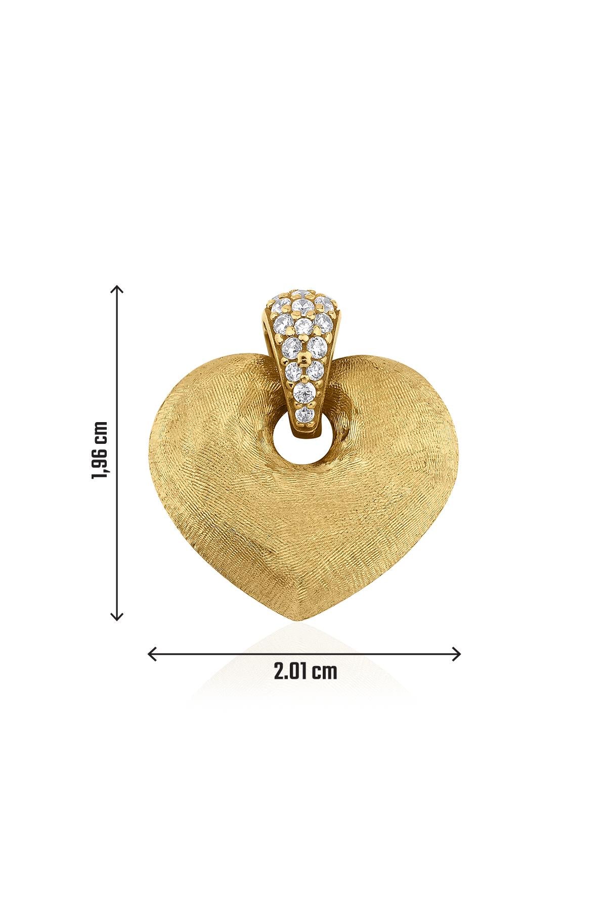 14K Gold Enchanting Heart Pendant