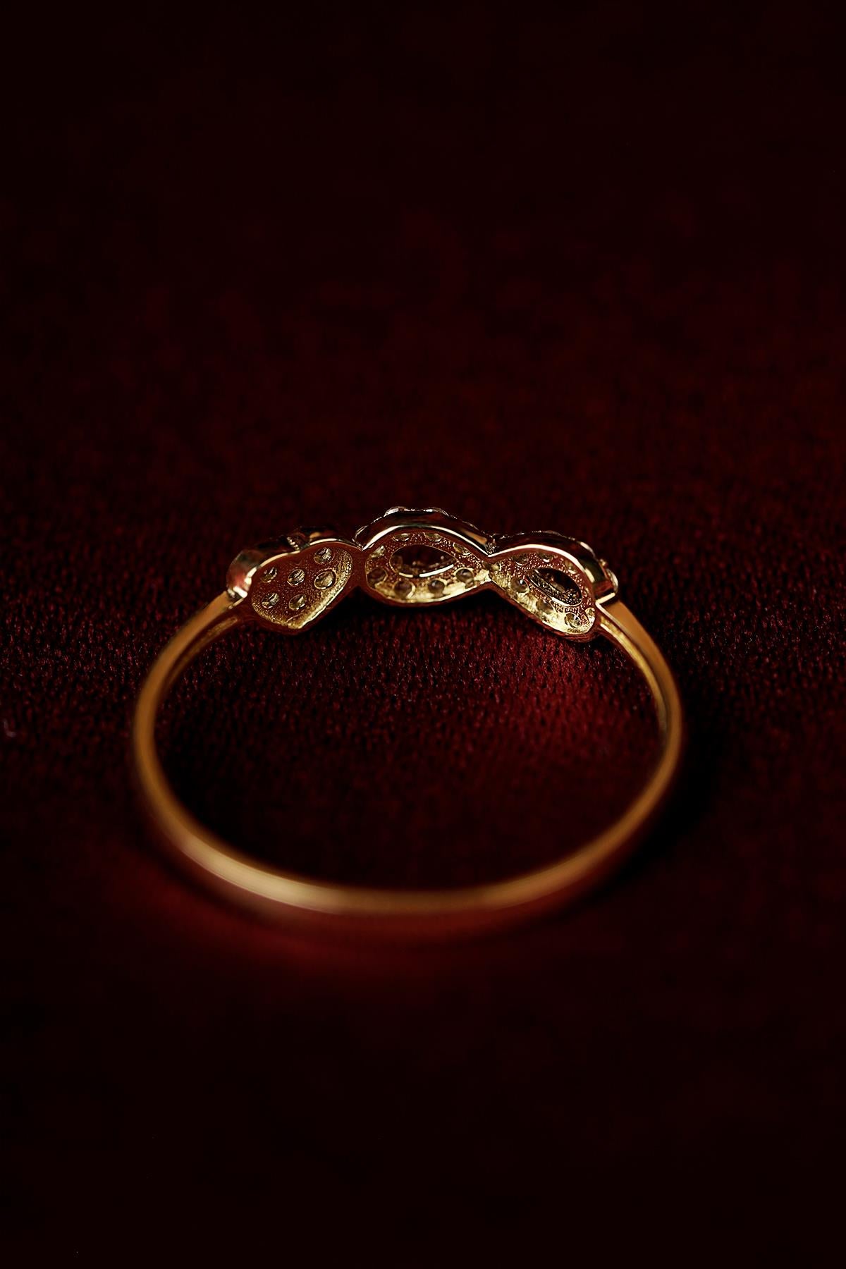 14K Gold Endless Love Ring