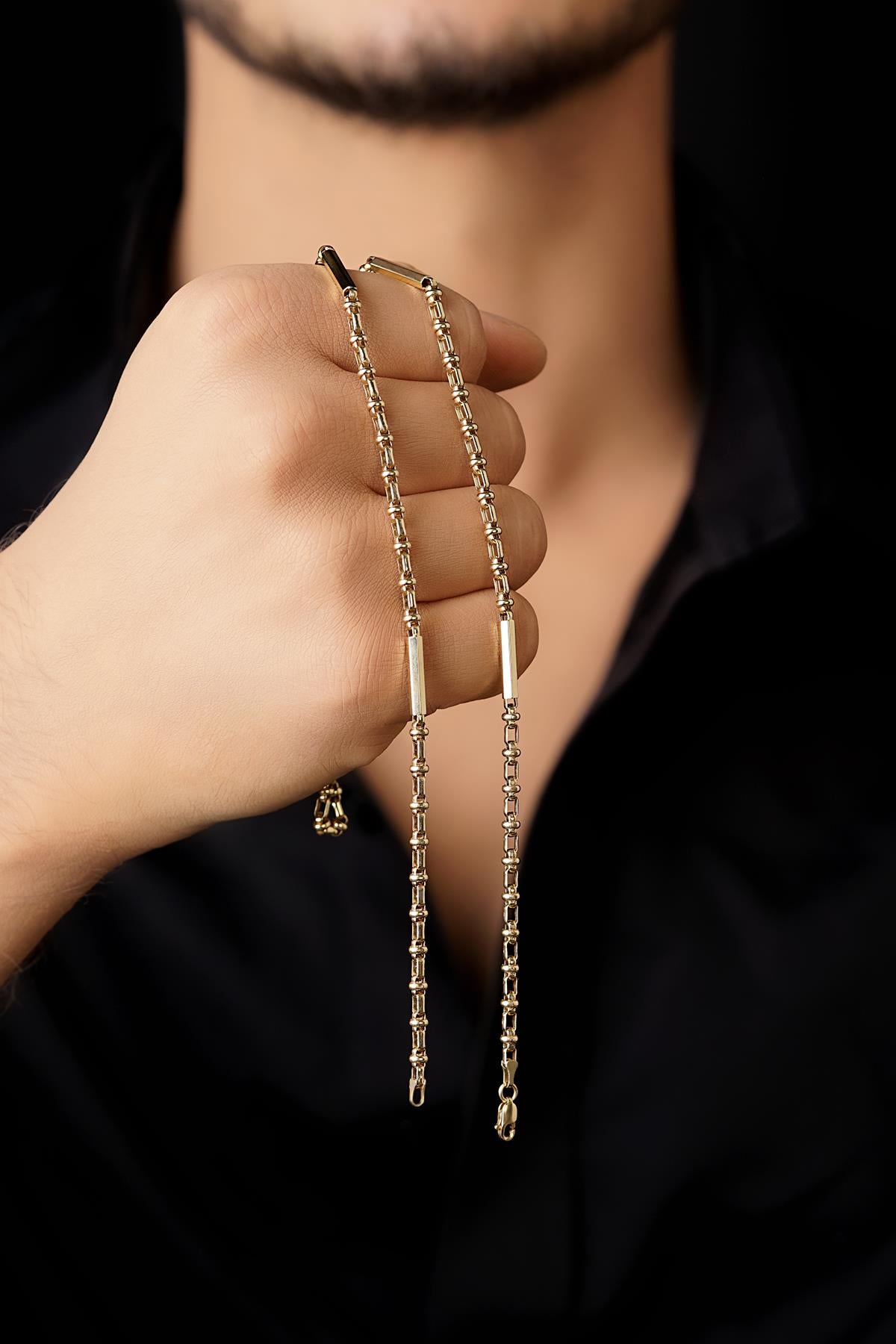 14K Gold Essence Roller Chain