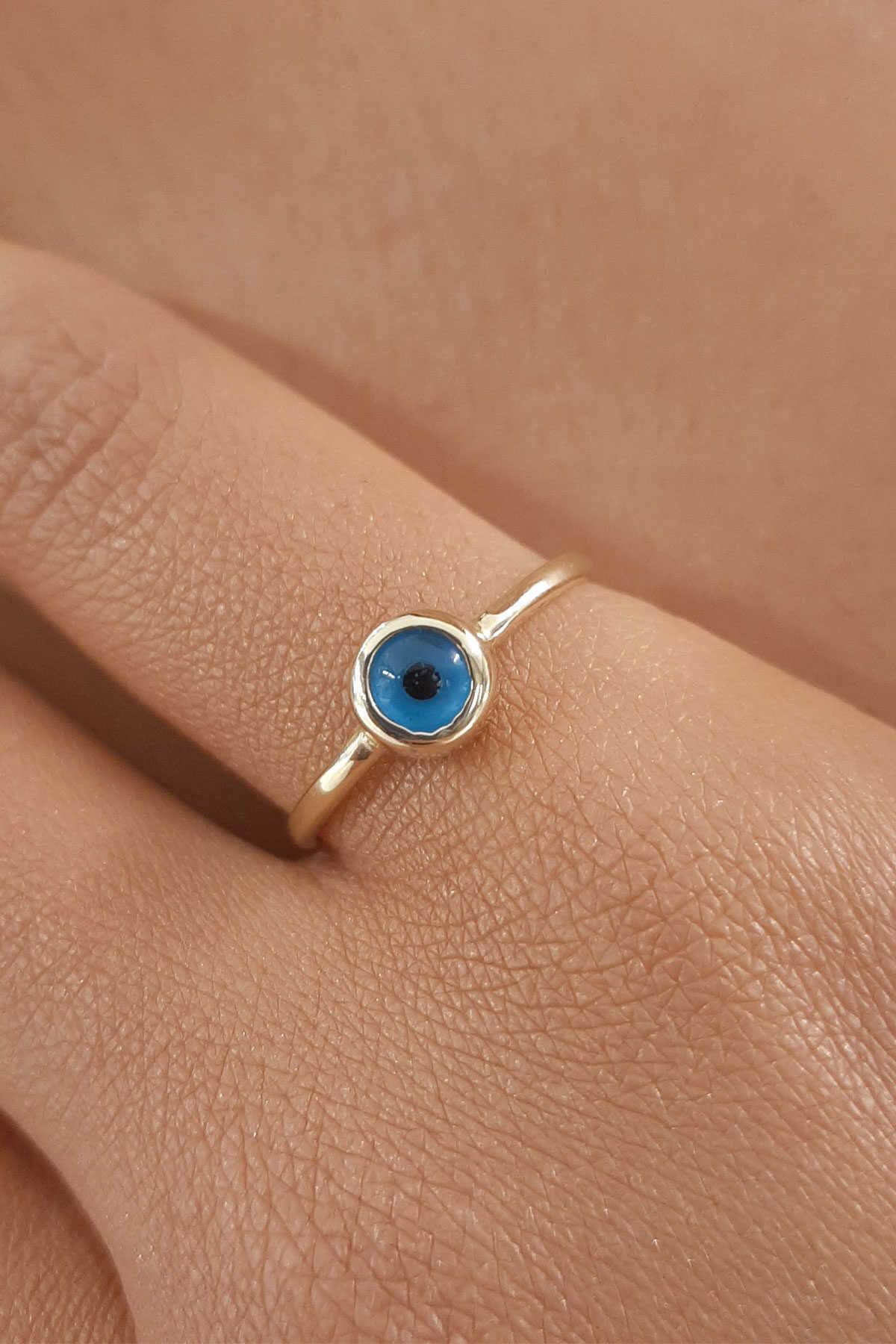 14K Gold Evil Eye
