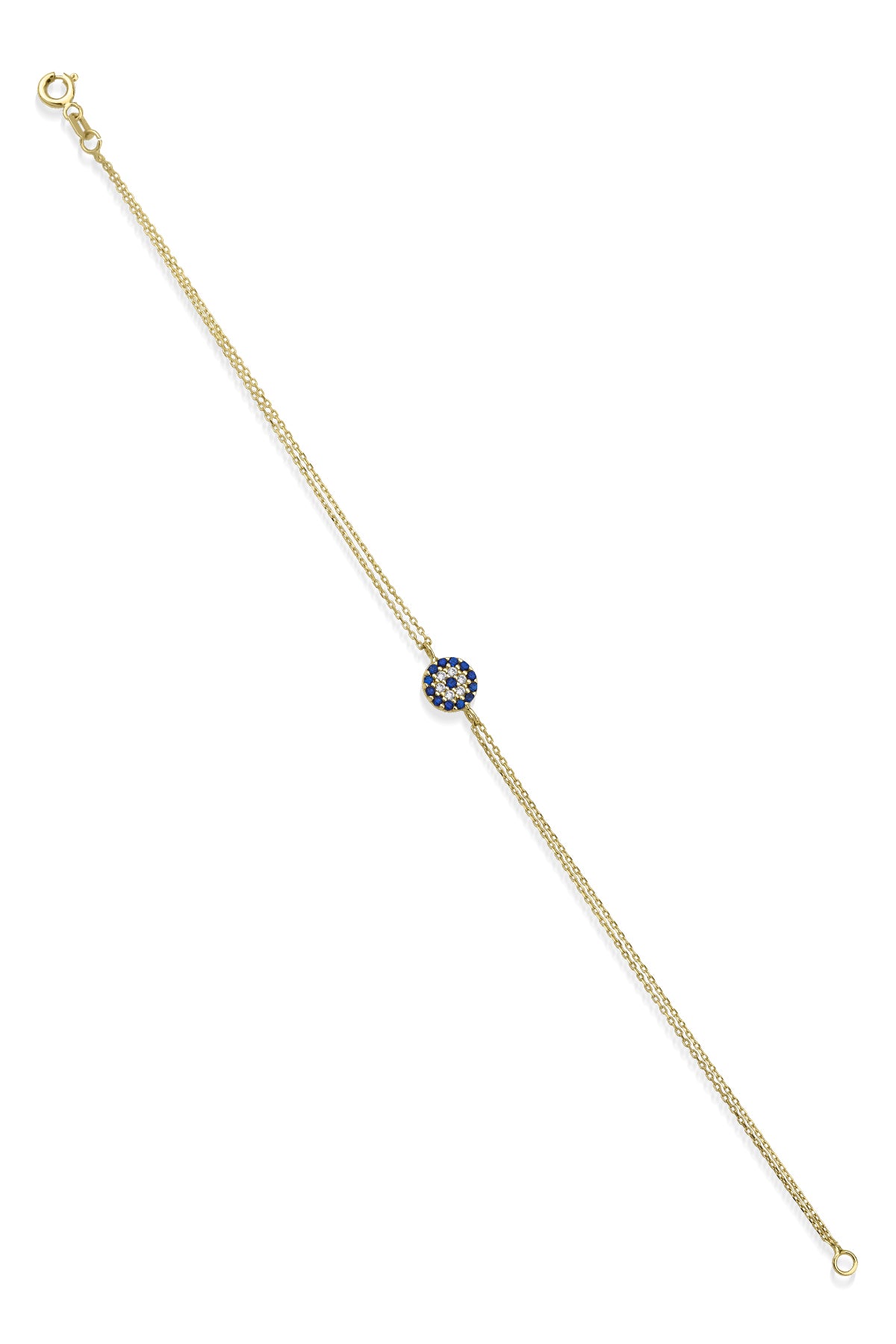 14K Gold Evil Eye Bracelet