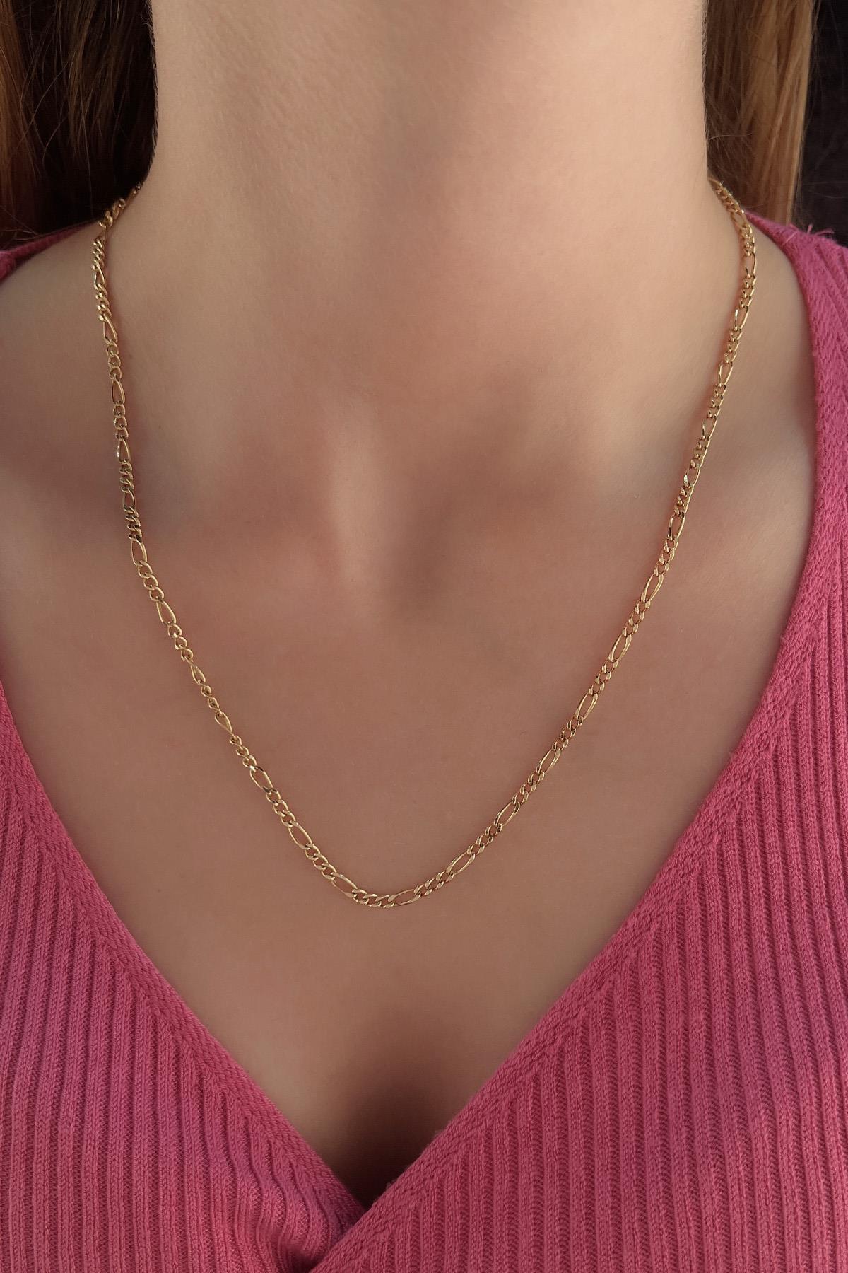 14K Gold Figaro Chain 0,110 inches
