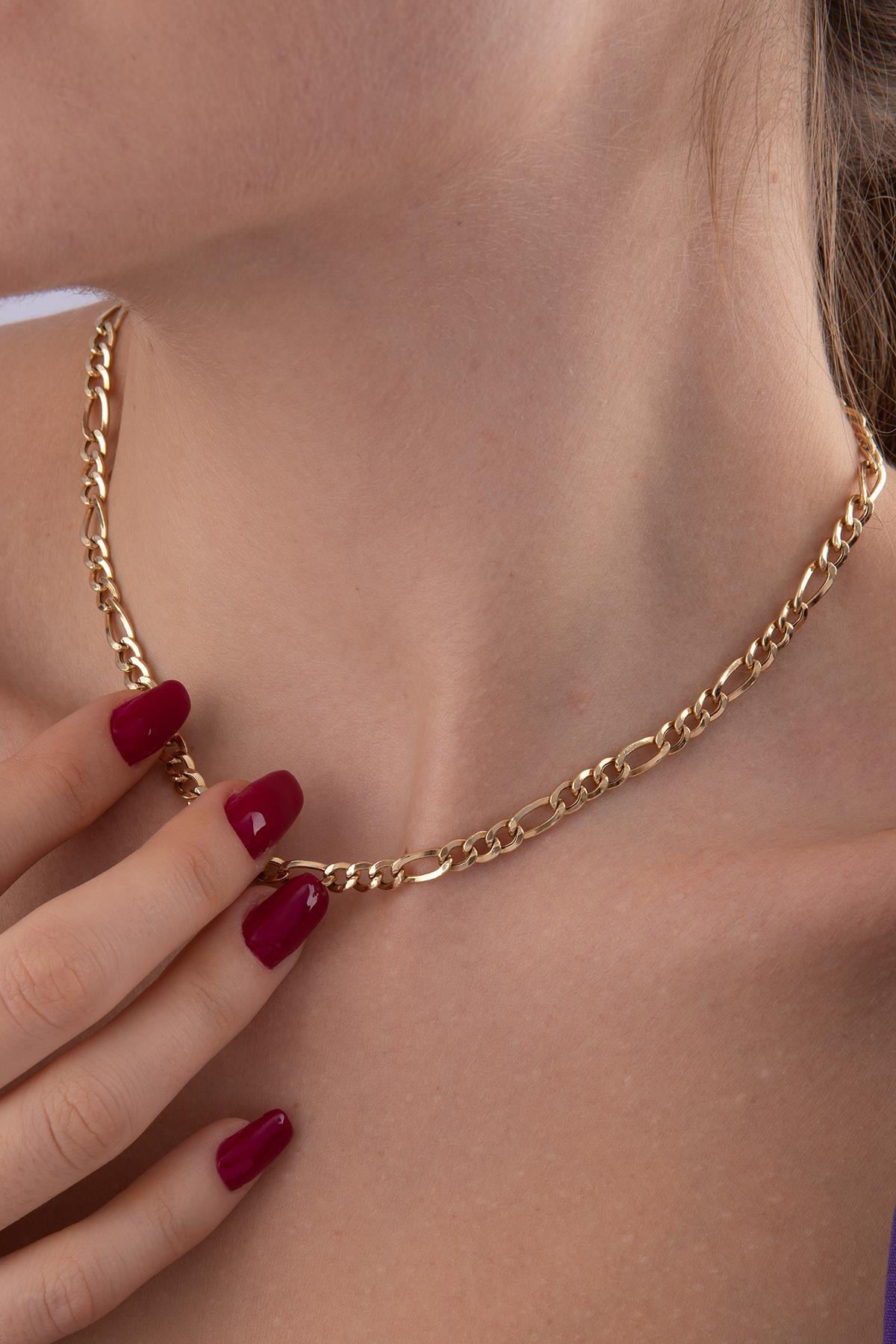 14K Gold Figaro Chain 0.190 inch