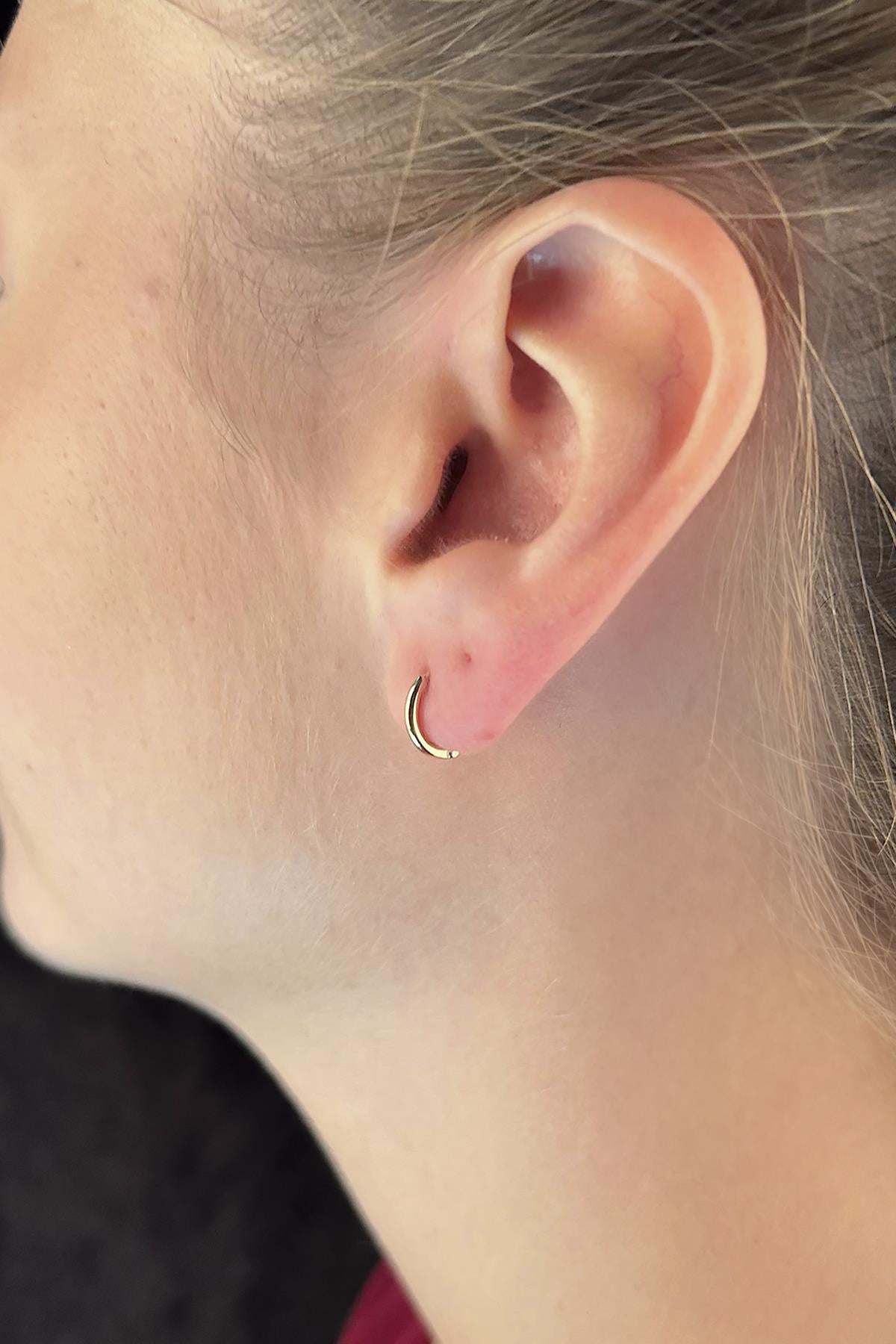 14K Gold Filled Small Huggie Earrings 1