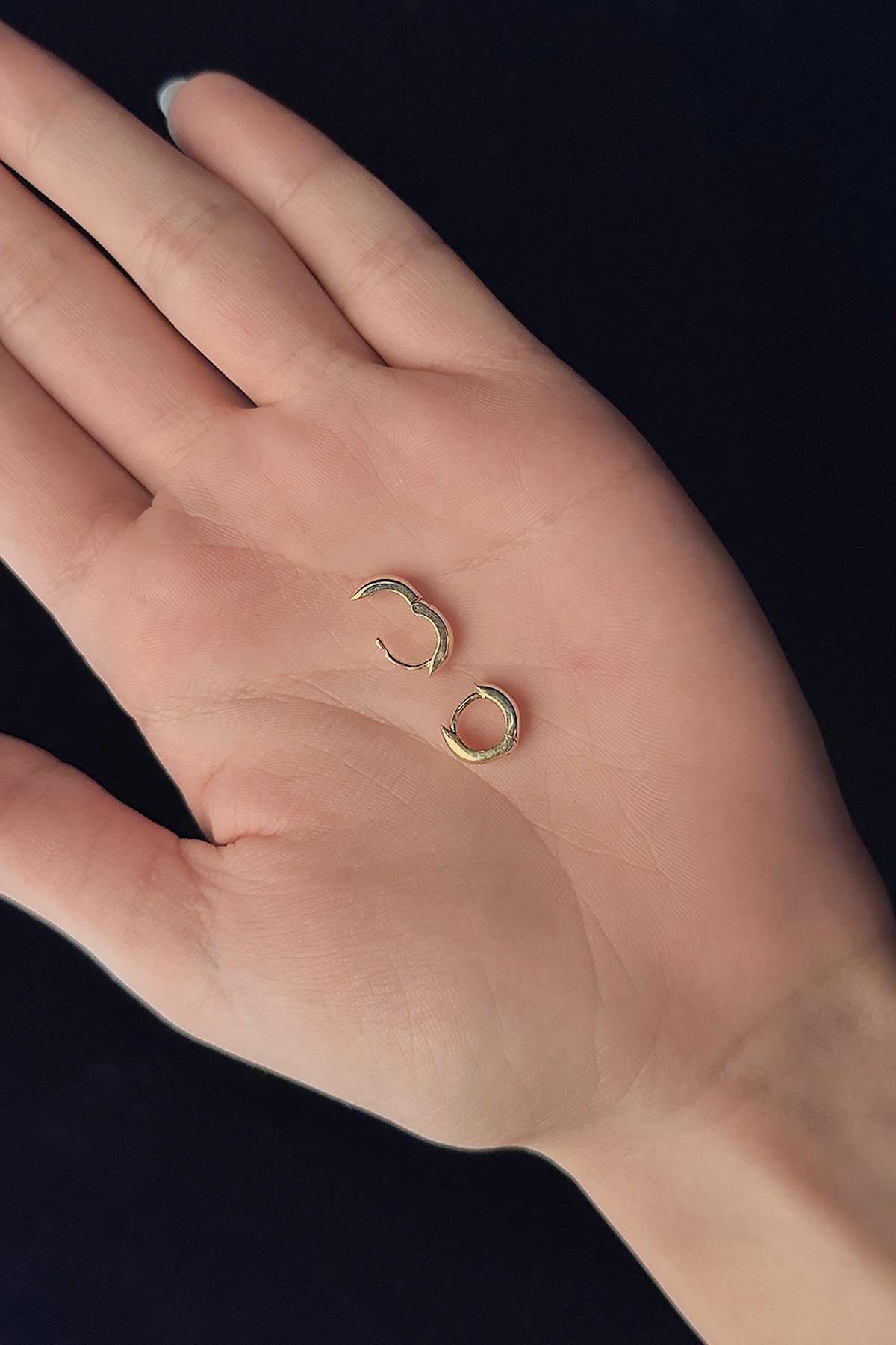 14K Gold Filled Small Huggie Earrings