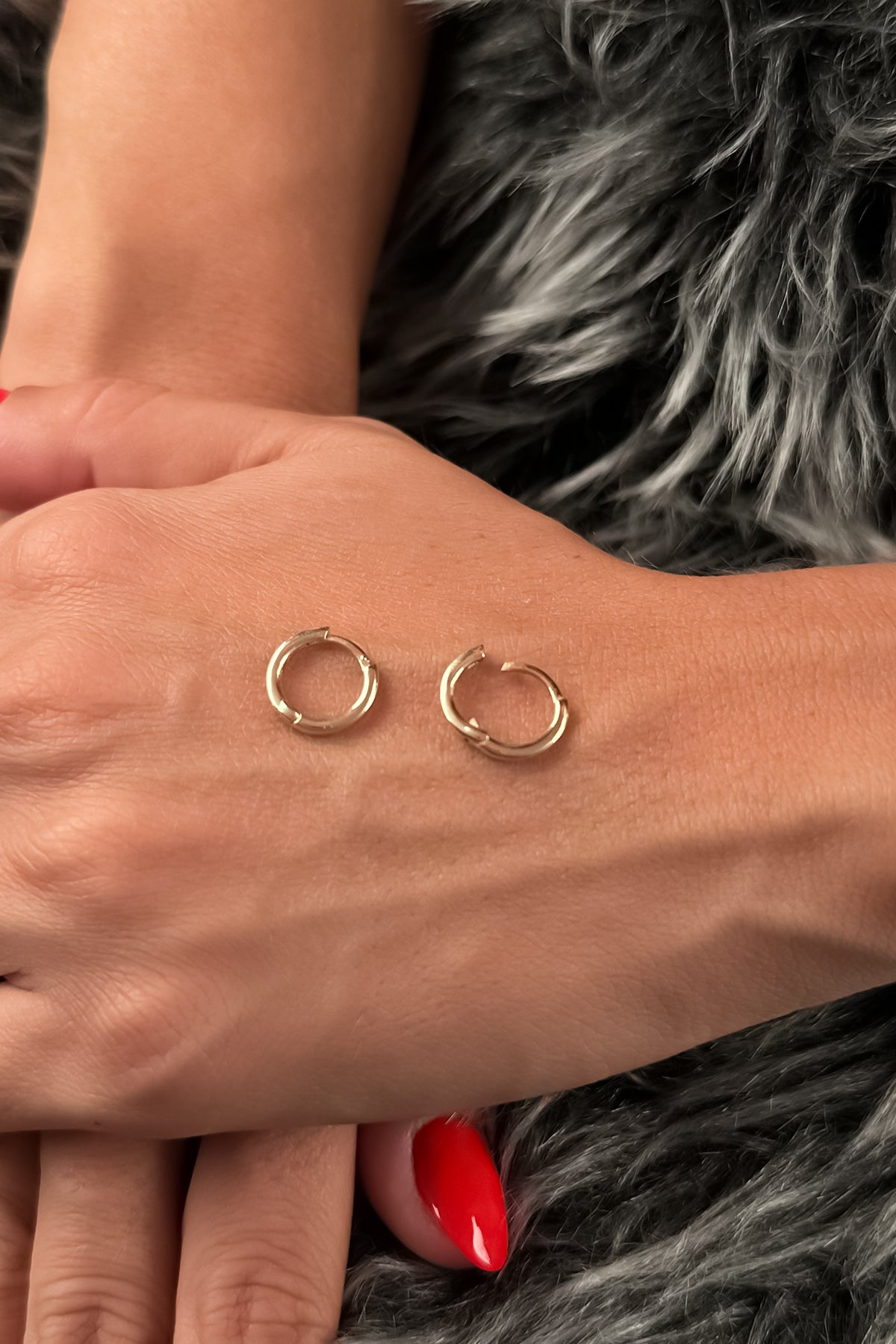 14K Gold Filled Small Huggie Earrings 2