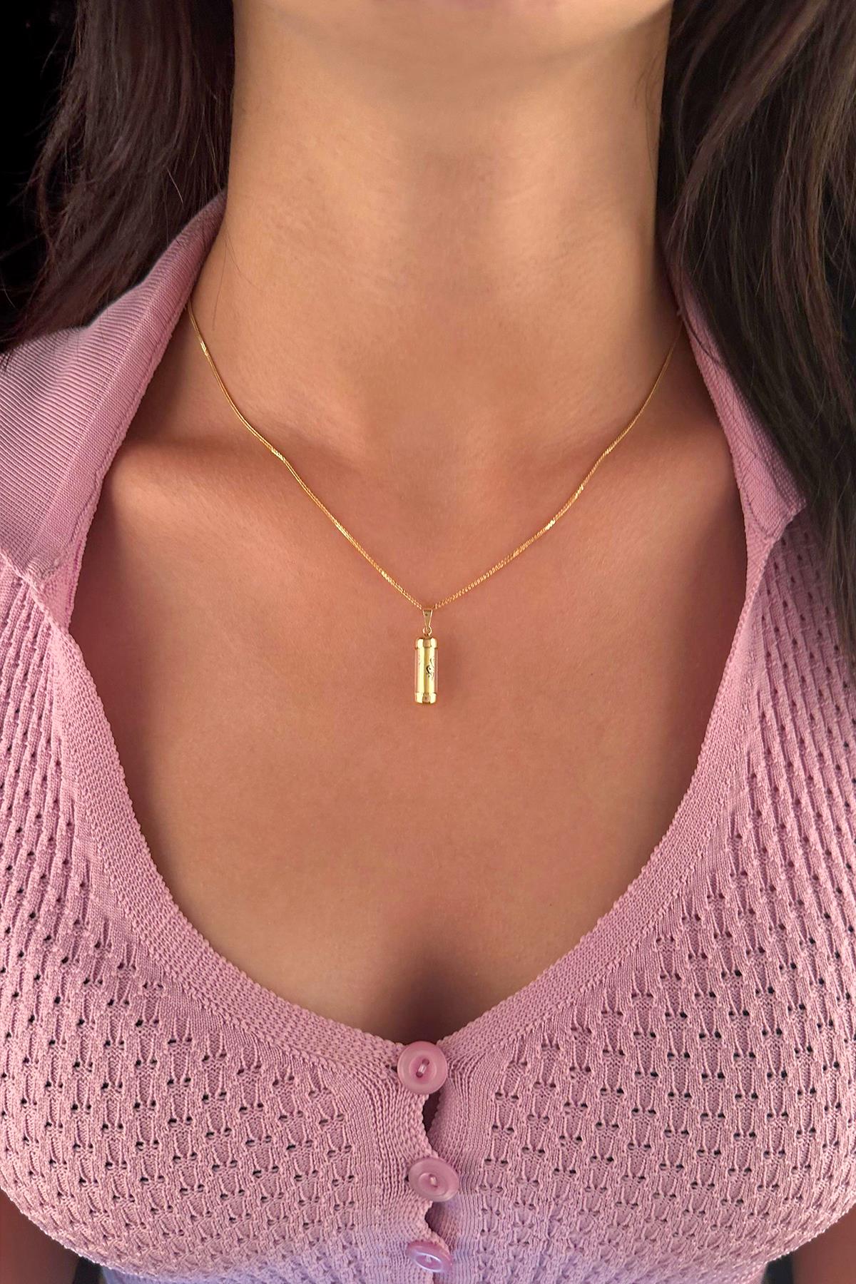 14K Gold Fine Foxtail Cevsen Necklace