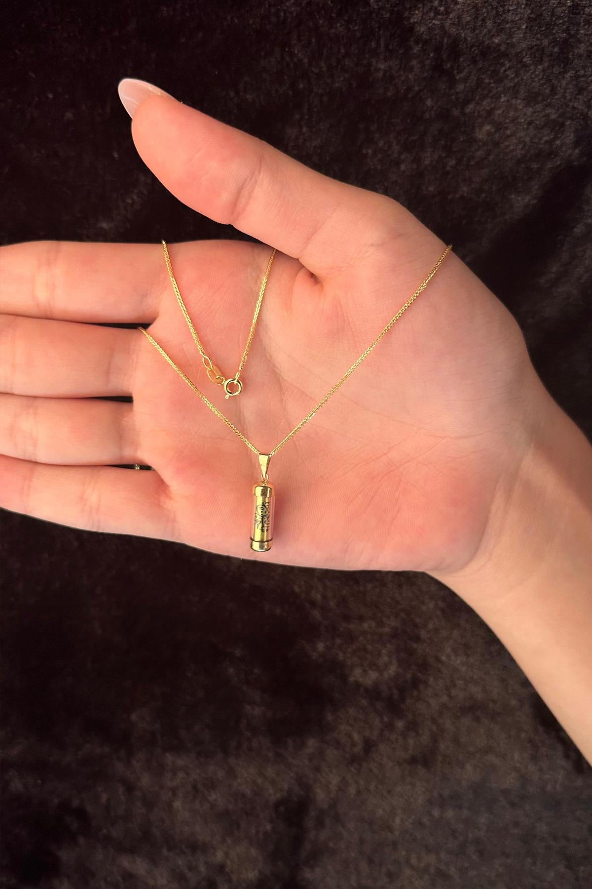 14K Gold Fine Foxtail Cevsen Necklace